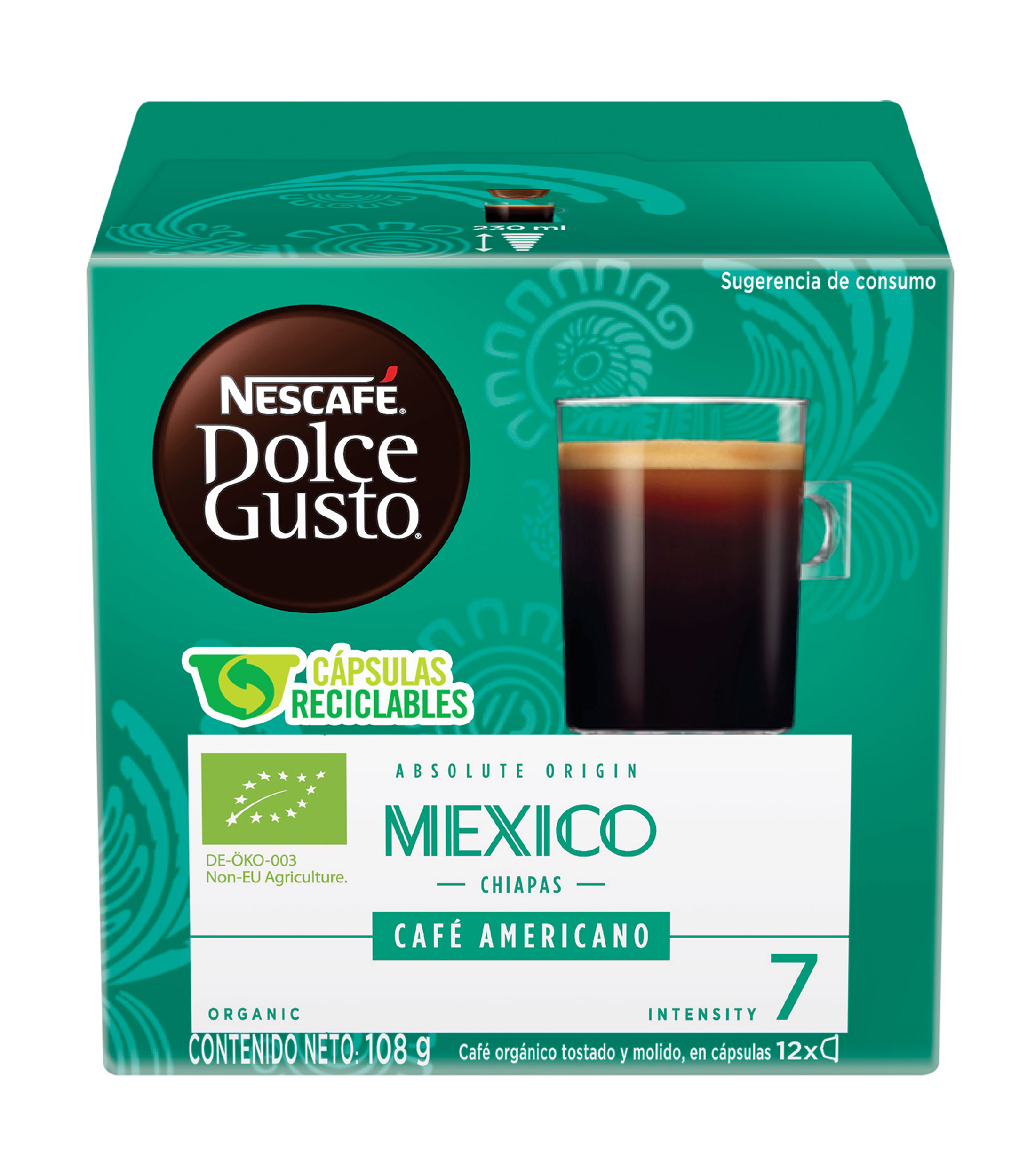 Nescafé Dolce Gusto Cápsulas Café Americano de Chiapas, 108 g - El Palacio  de Hierro
