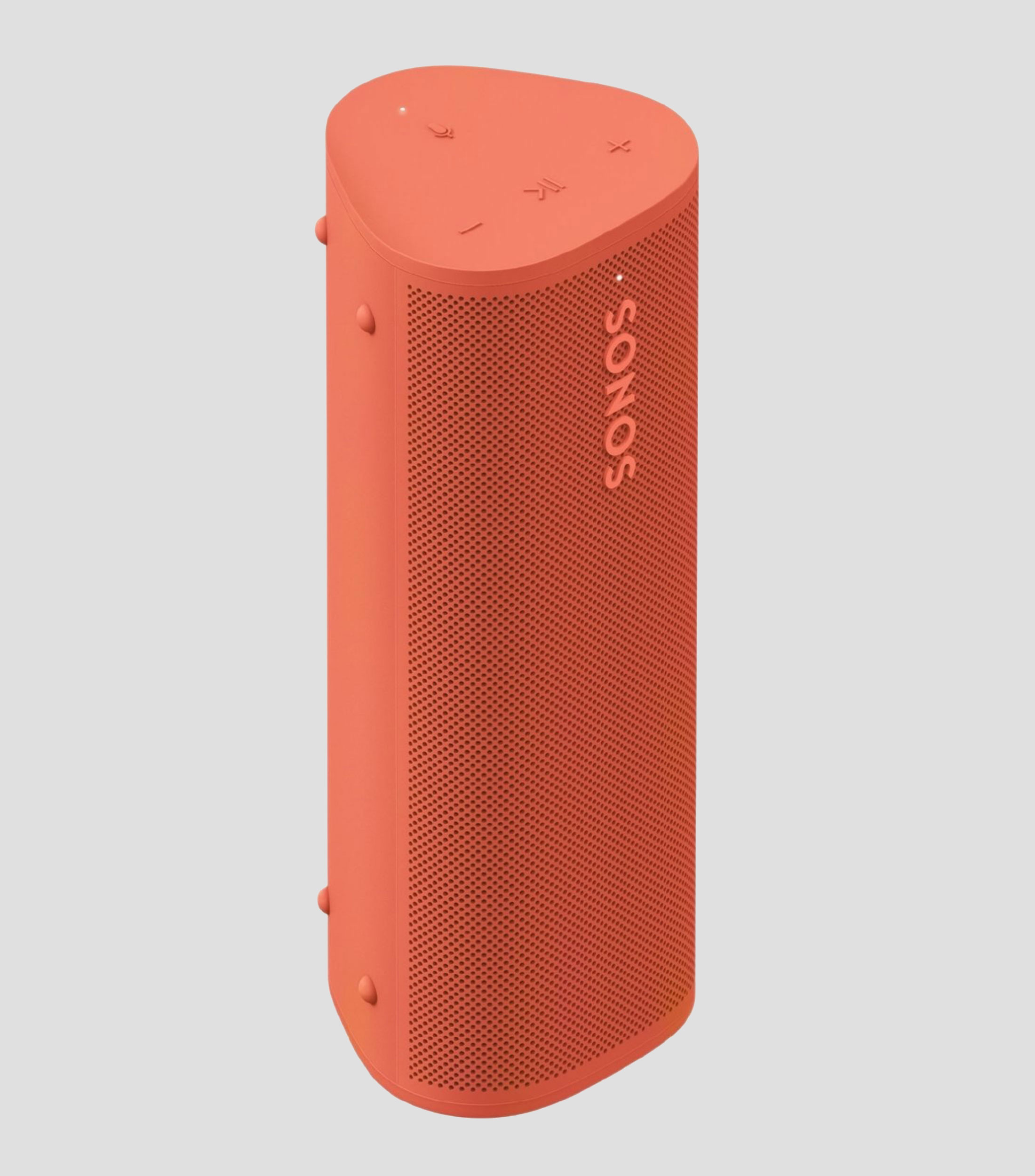 Sonos Roam 2 Bocina portatil inalambrica, A prueba de agua, Wi-Fi y Bluetooth, Control por voz y 10 Horas de bateria - Rojo Atardecer