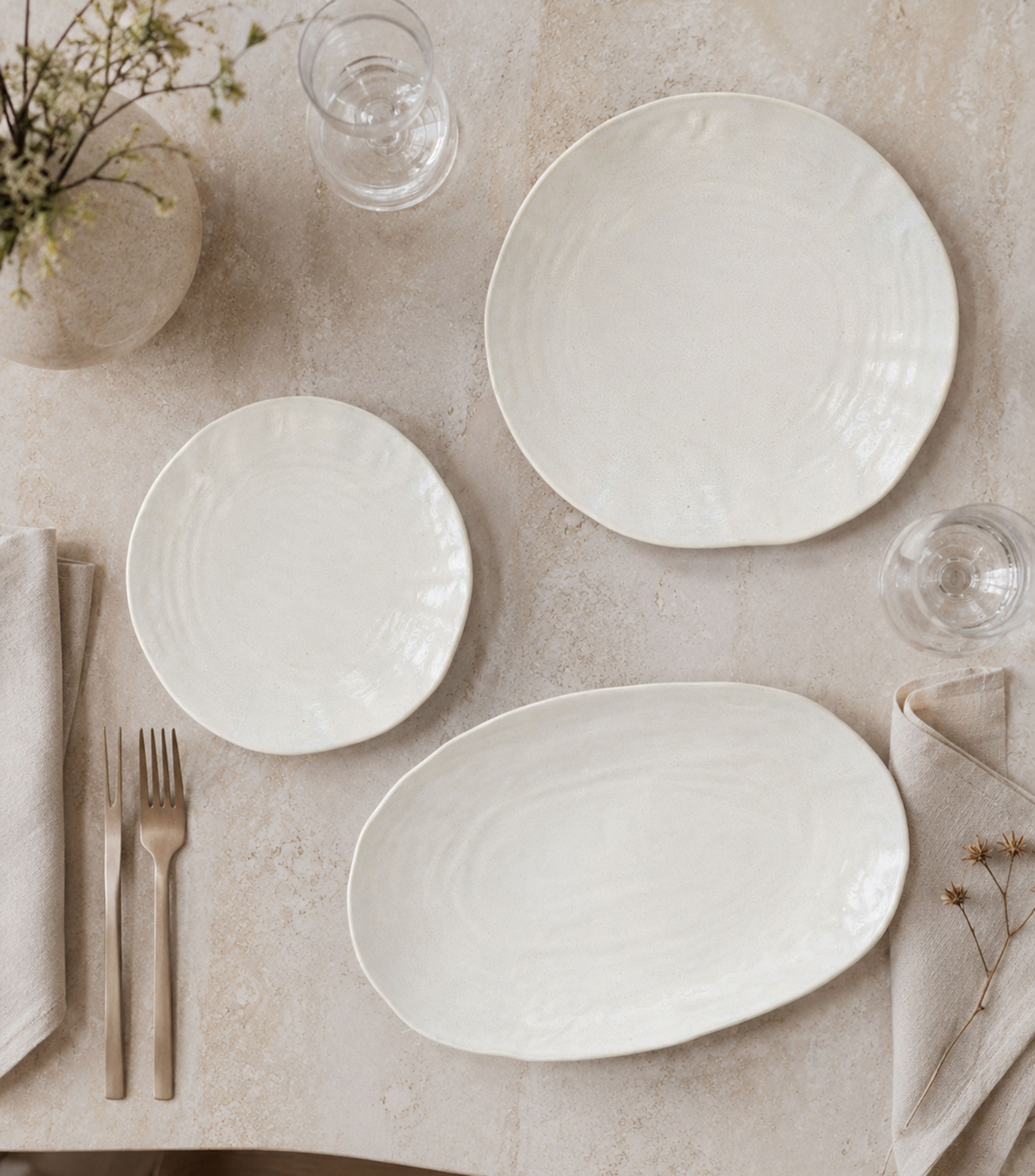 Plato ovalado Mezolit liso