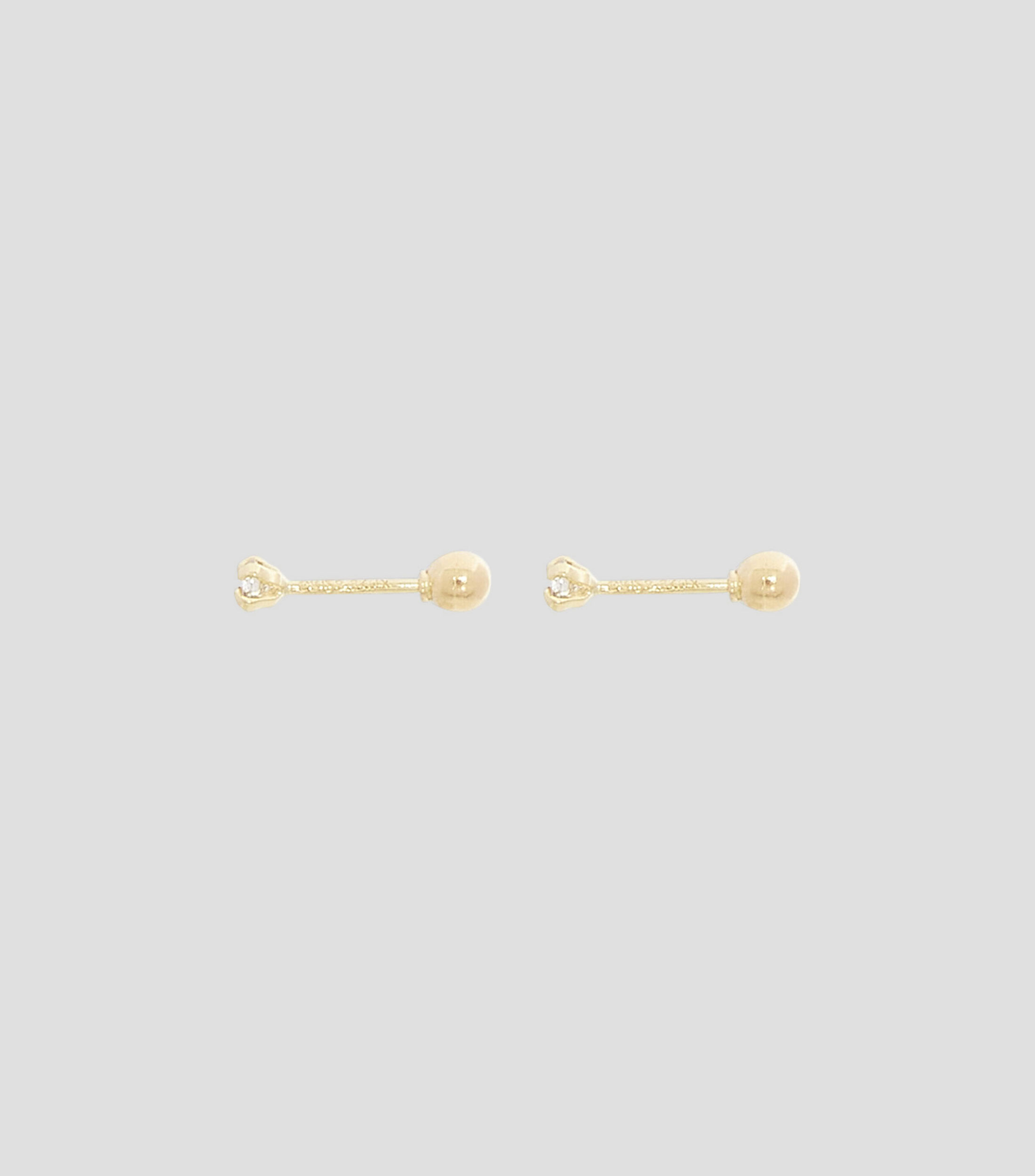Aretes en oro amarillo de 18 Kts Mujer