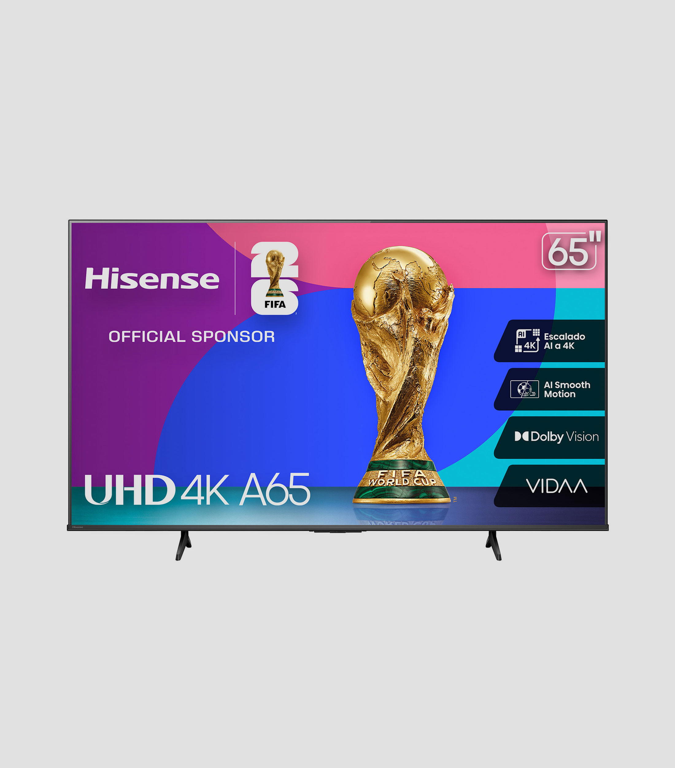 Pantalla 65 Pulgadas Plana UHD 4K VIDAA 65A65NV
