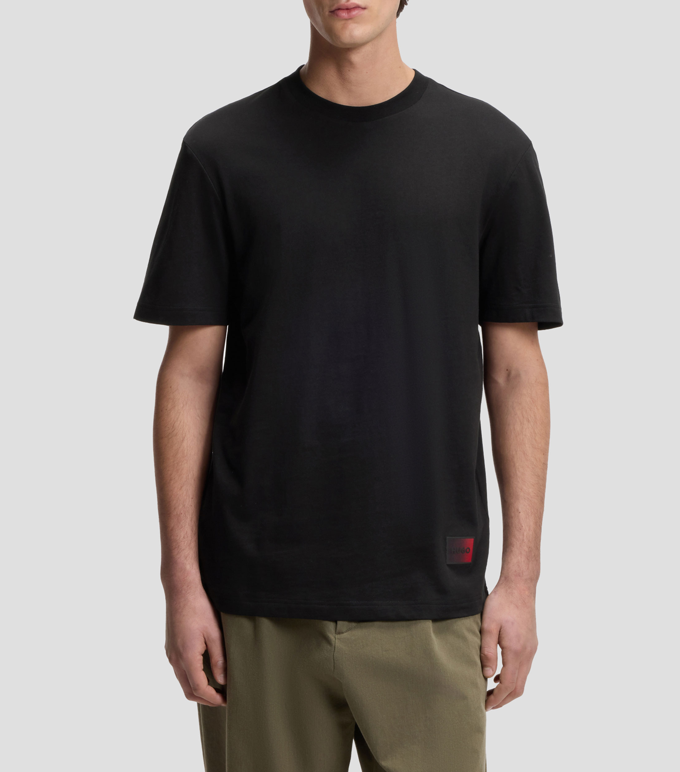 Playera de punto de algodón con logos degradados Hombre