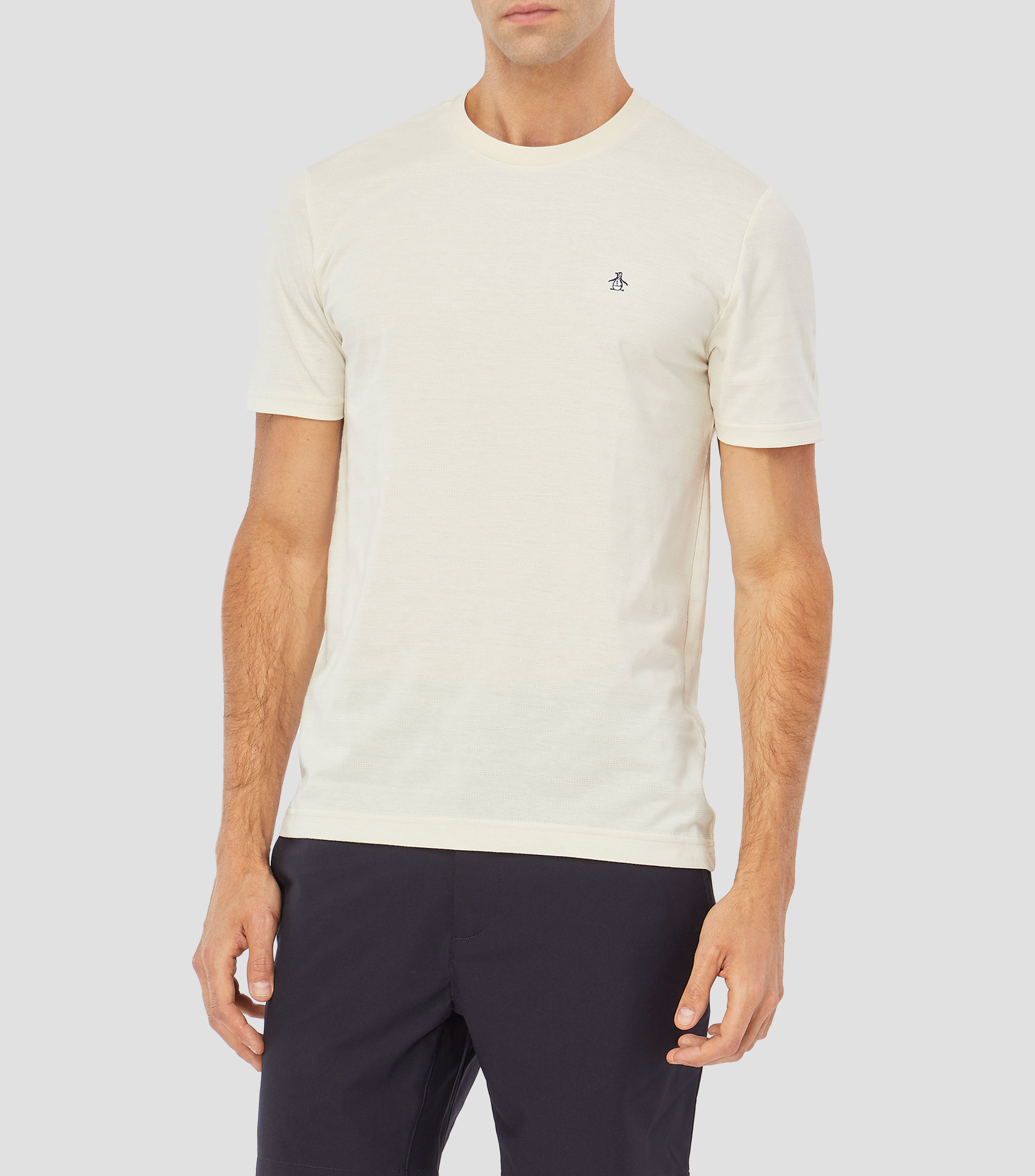 Playera cuello redondo manga corta lisa Hombre