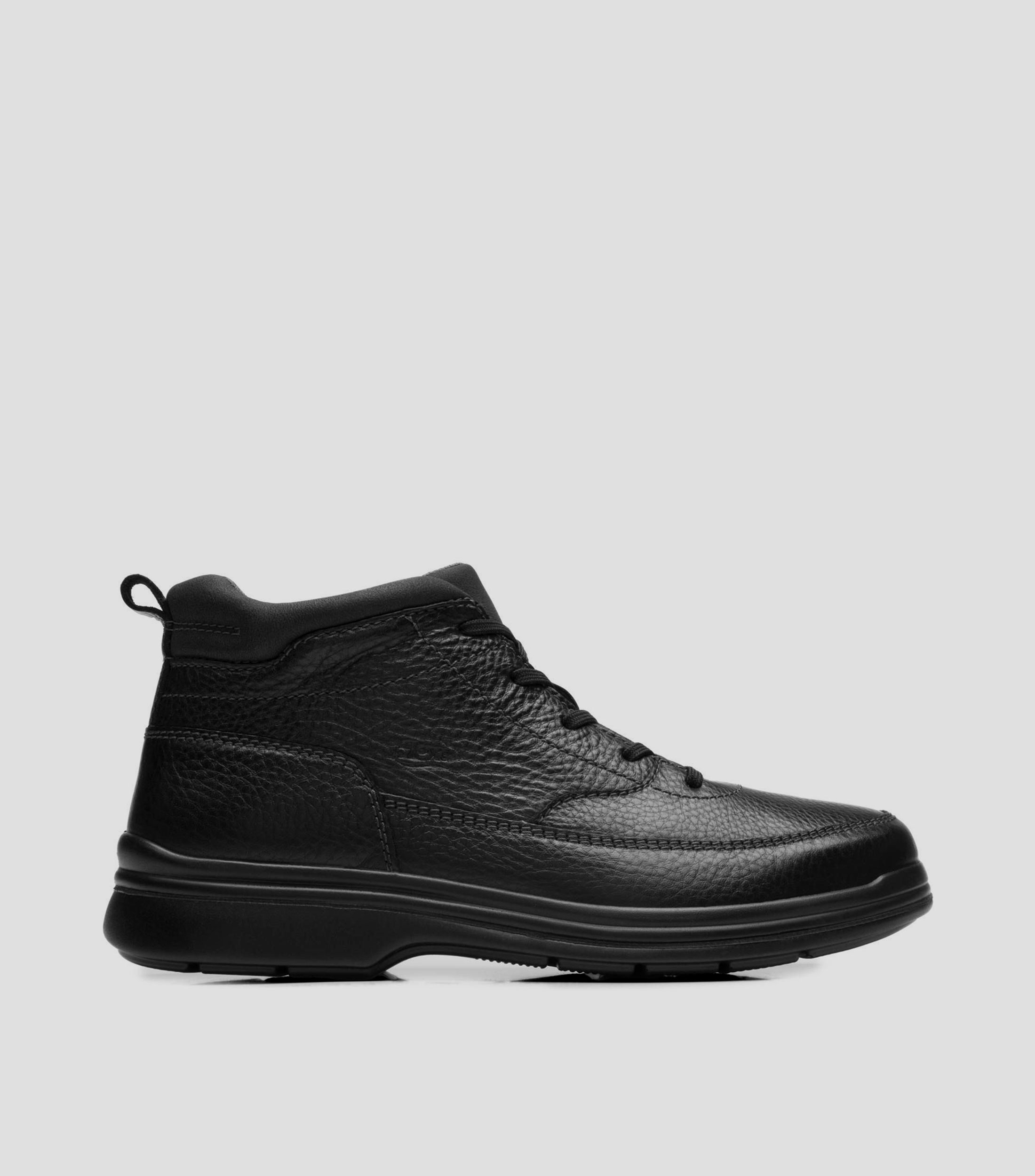 Botines casuales Yacht en piel con tacón bajo de media luna Hombre