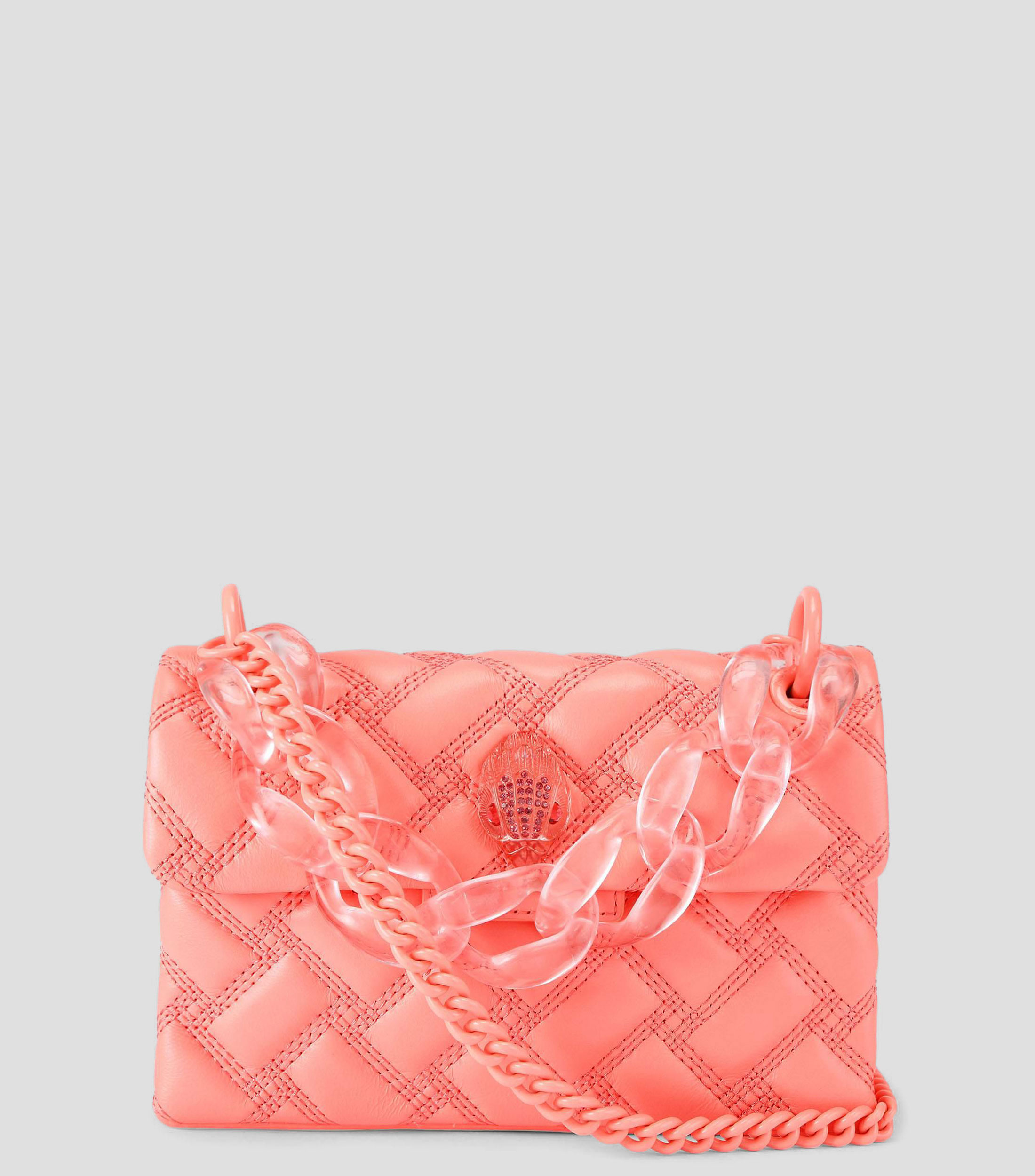 Bolsa crossbody Mini Kensington Drench Chain en piel lisa Mujer