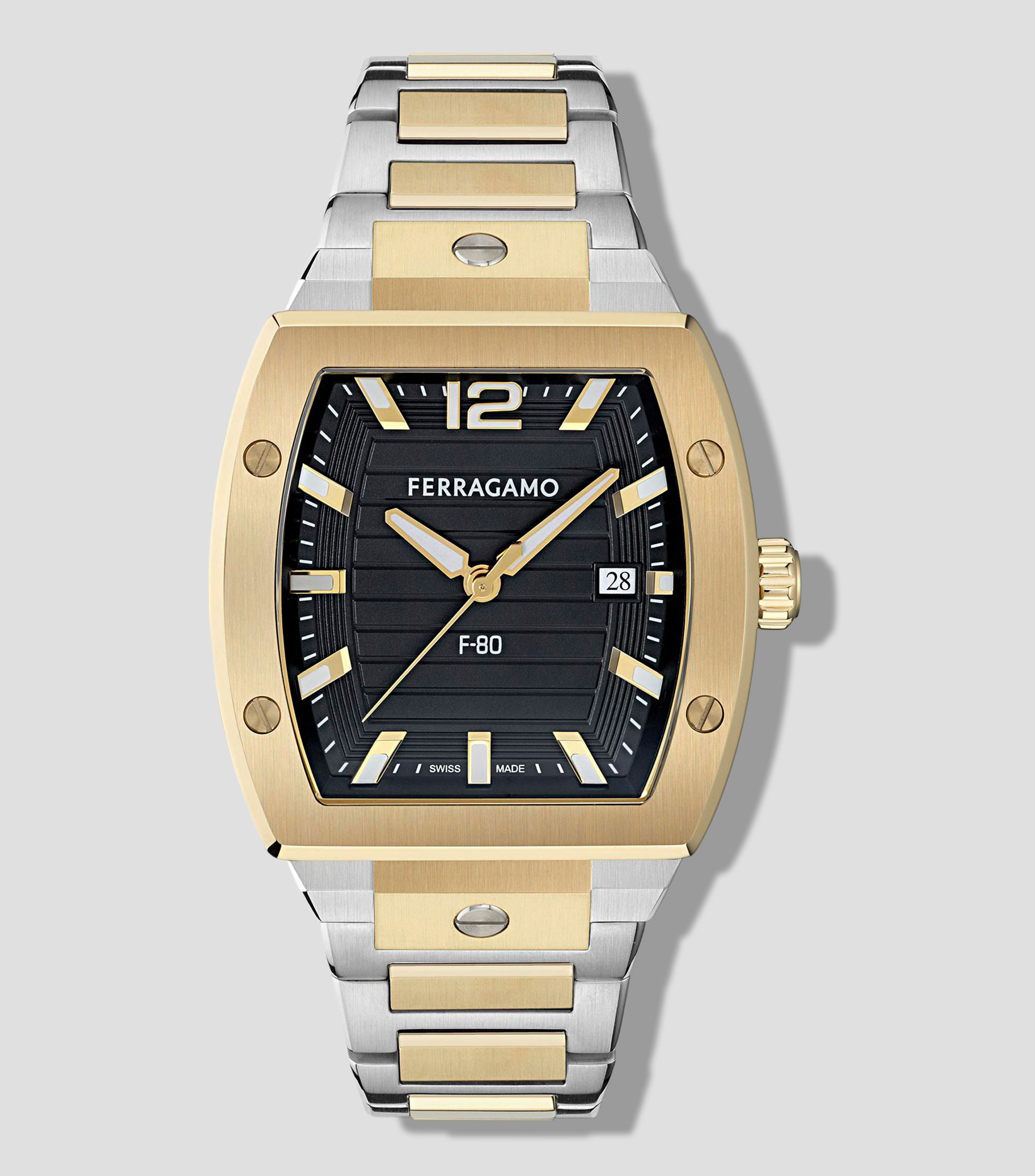 Reloj para Hombre Ferragamo F-80 Tonneau negro