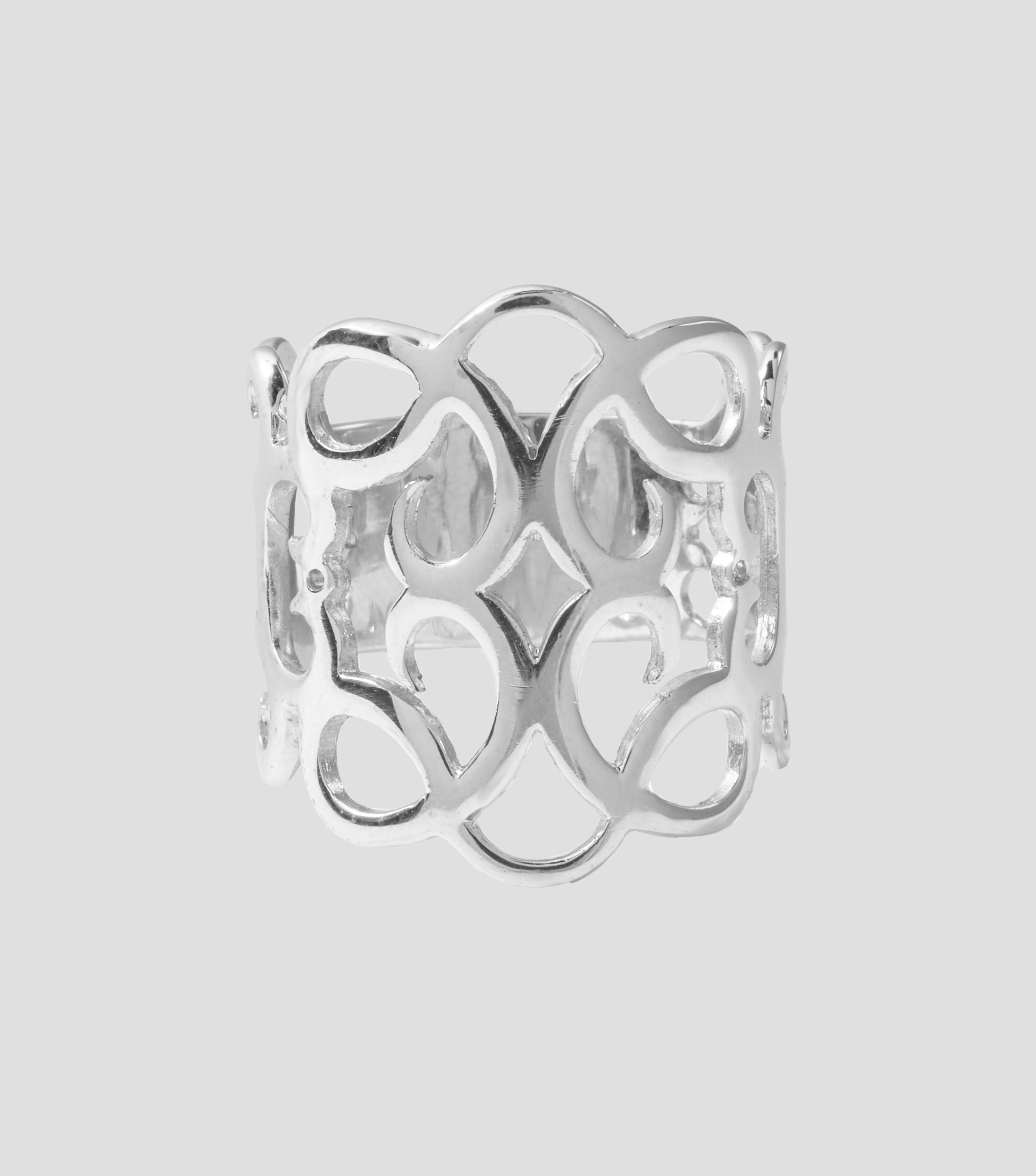 Anillo en plata Símbolo Real Mujer