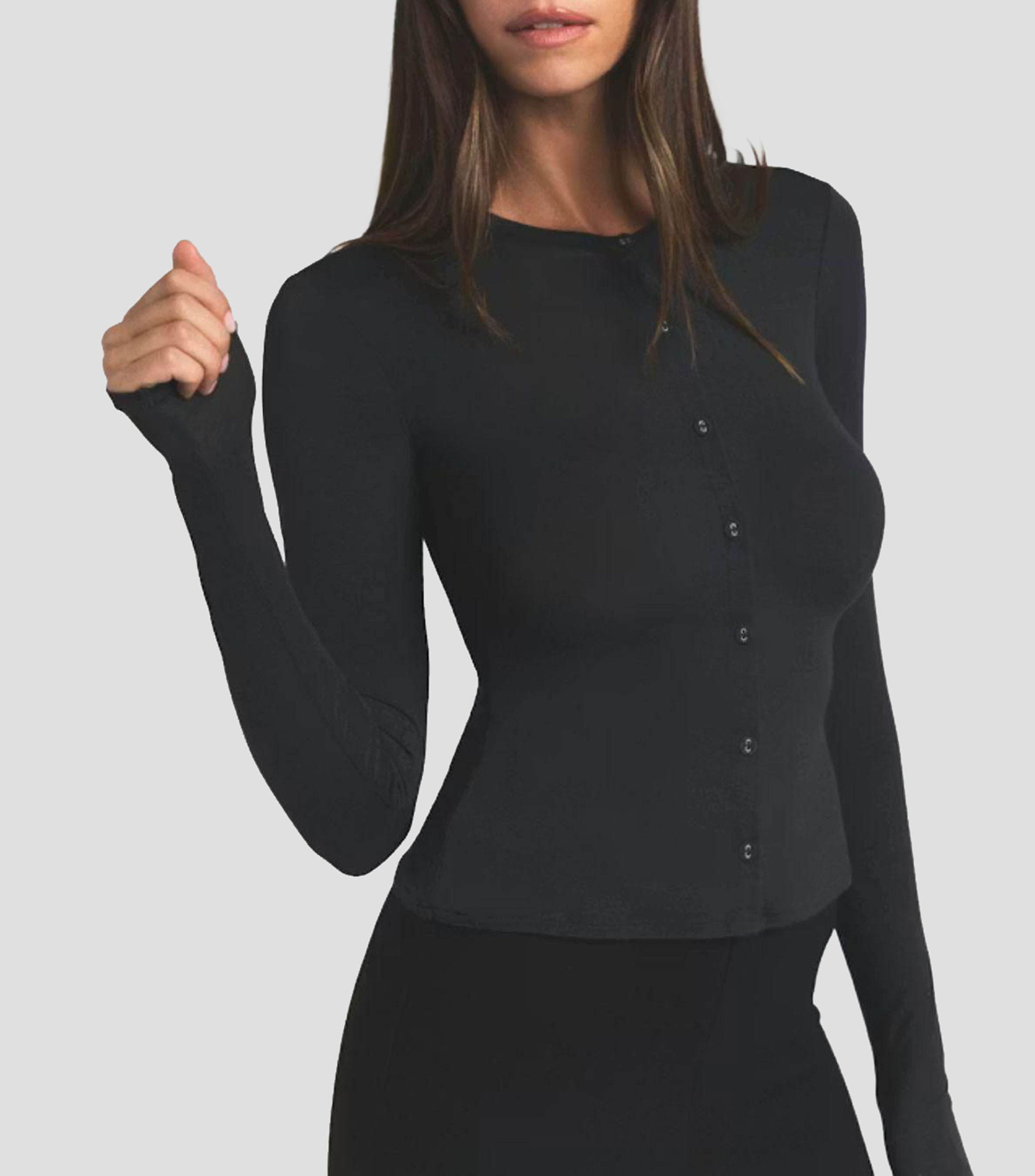Cárdigan liso Mujer