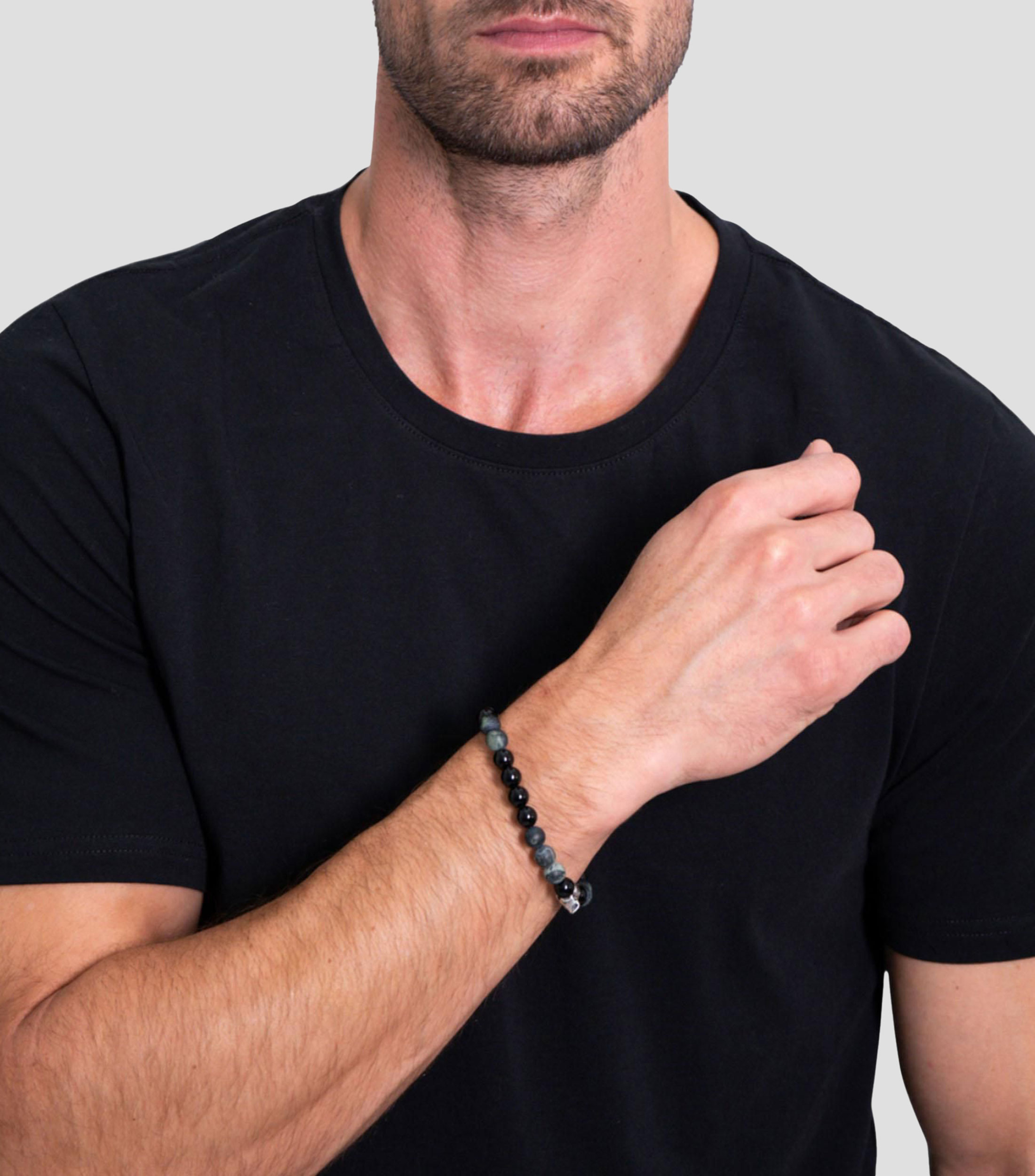 Brazalete con calavera Hombre