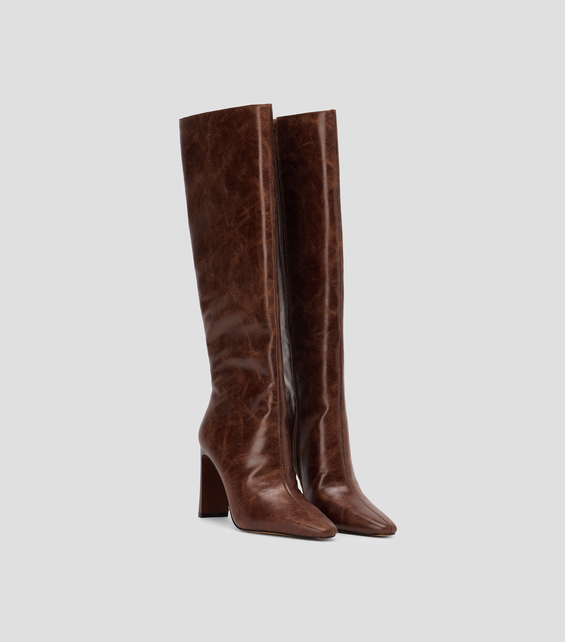 Botas altas con tacón alto delgado Mujer