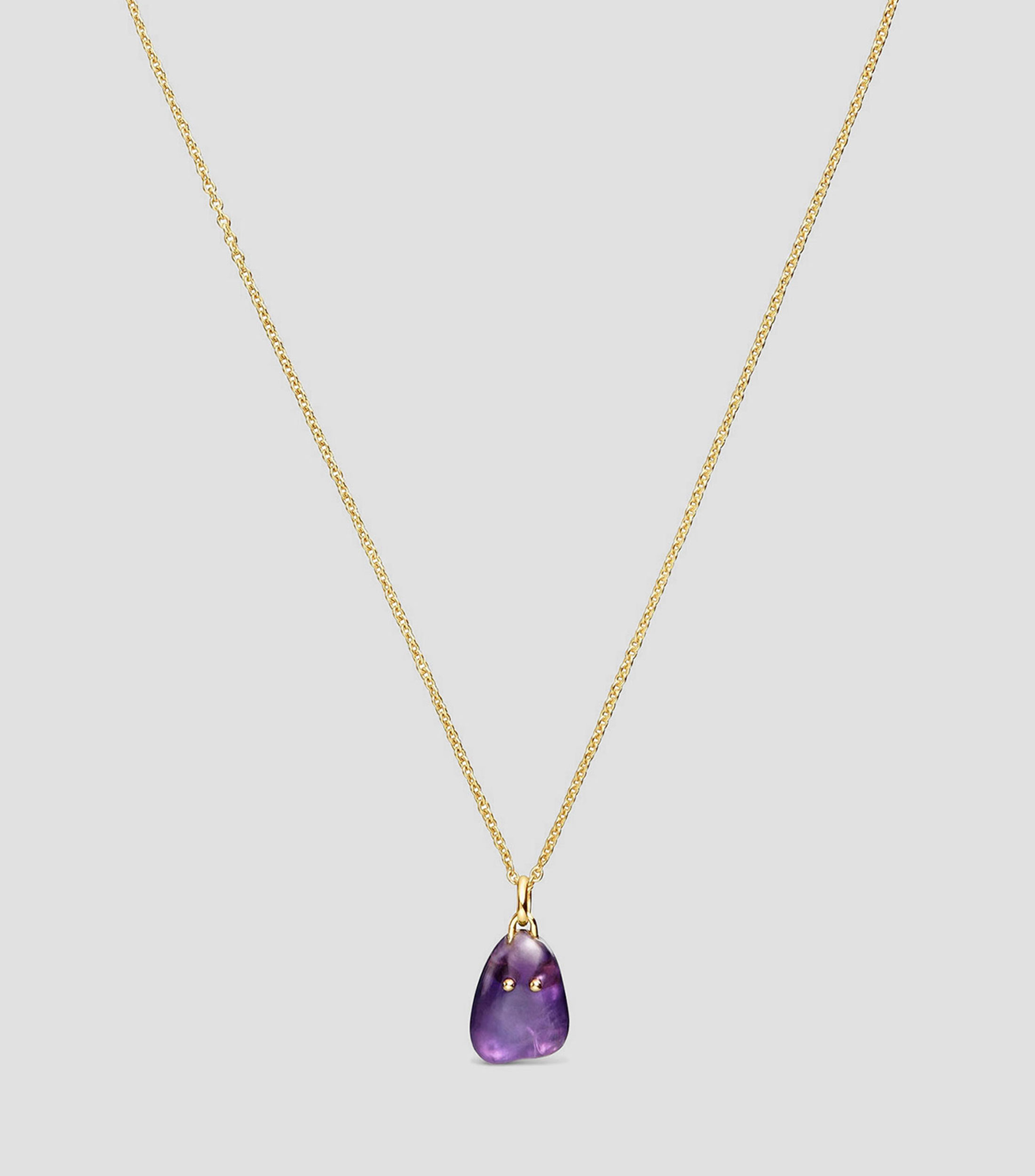 Dije en Plata Vermeil con Amatista Boo Mujer