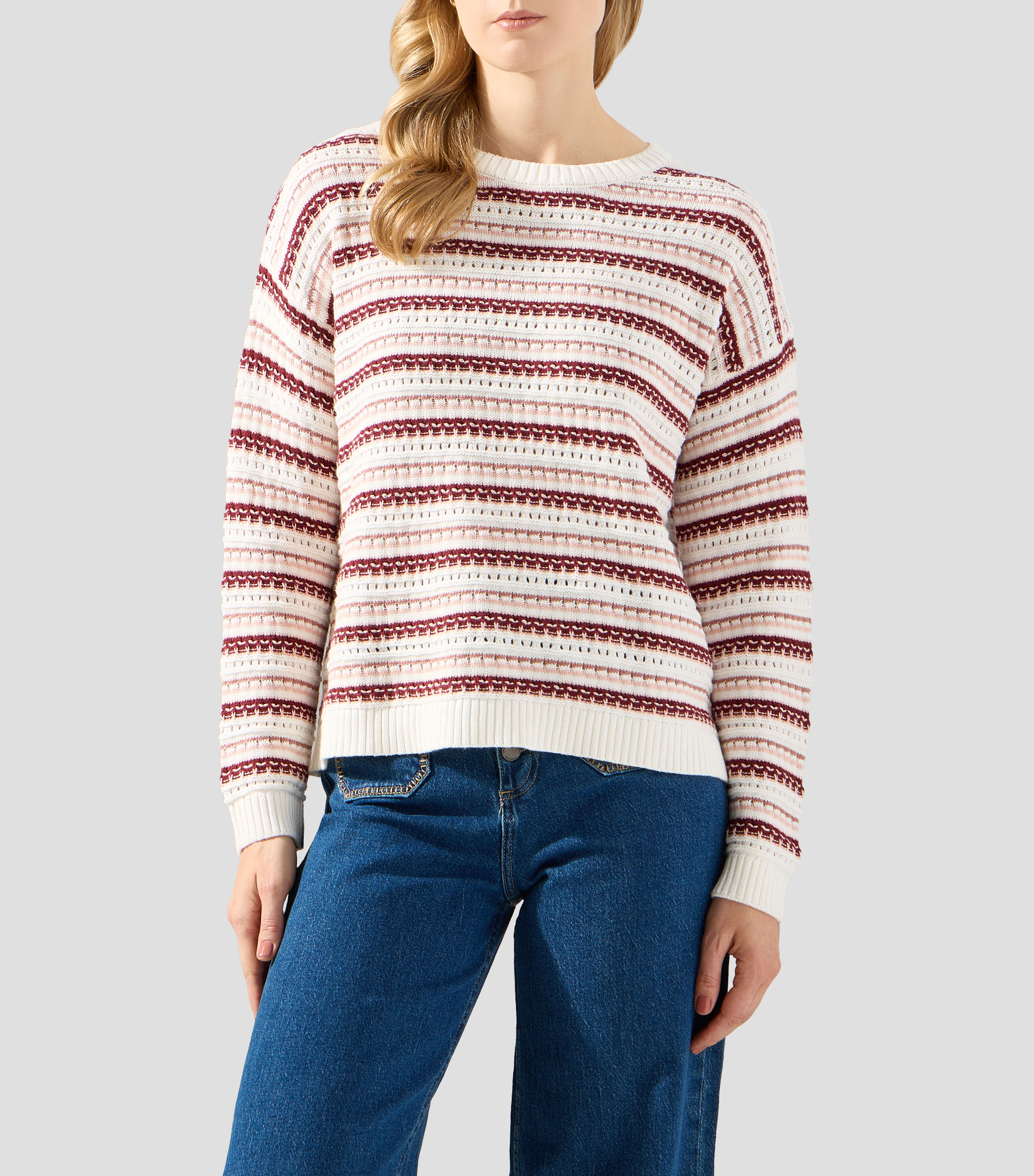 Suéter cuello redondo Mujer