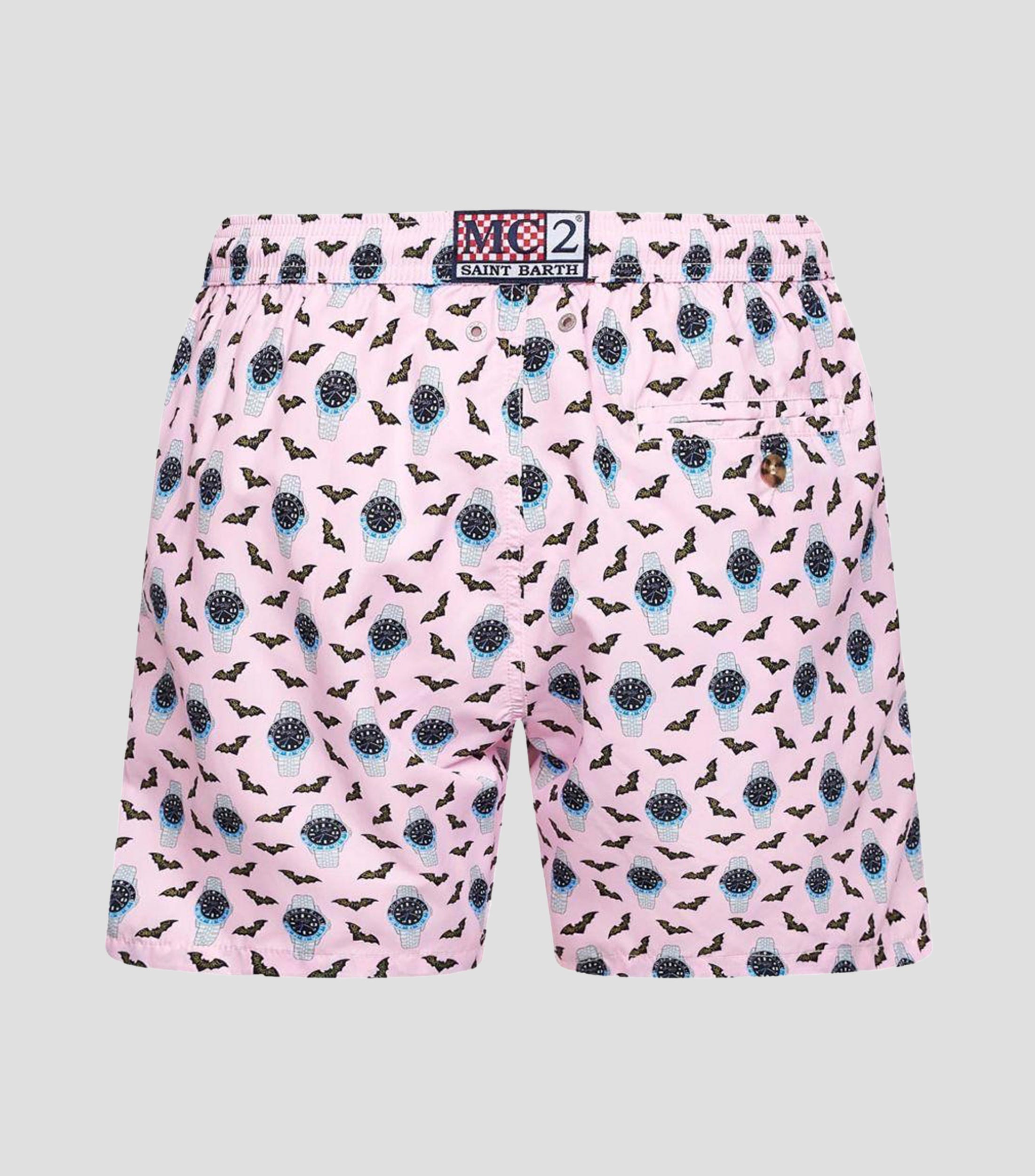 Traje de baño largo estampado Hombre