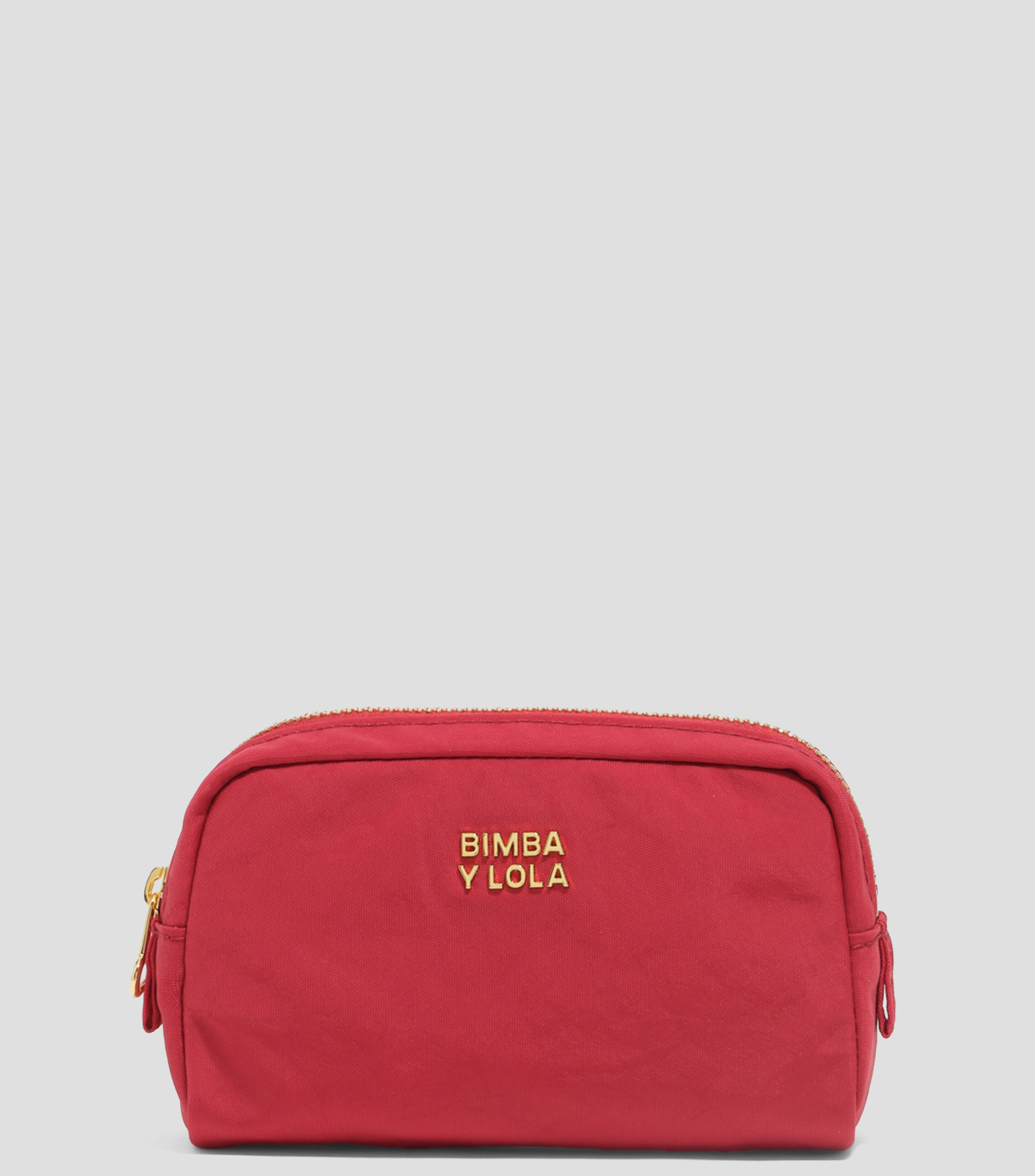 Neceser mini nylon rojo Mujer