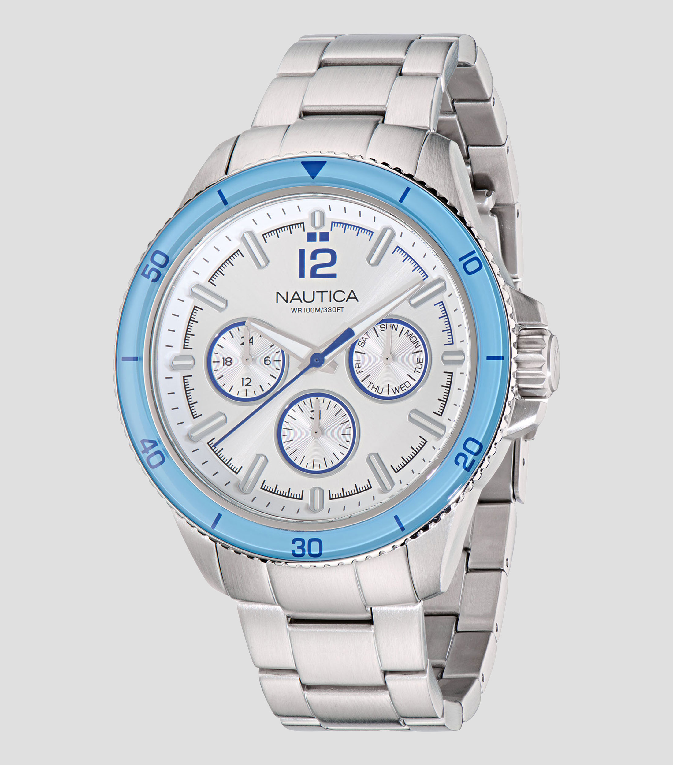 Reloj para hombre NCT Windrose Casual, Plateado