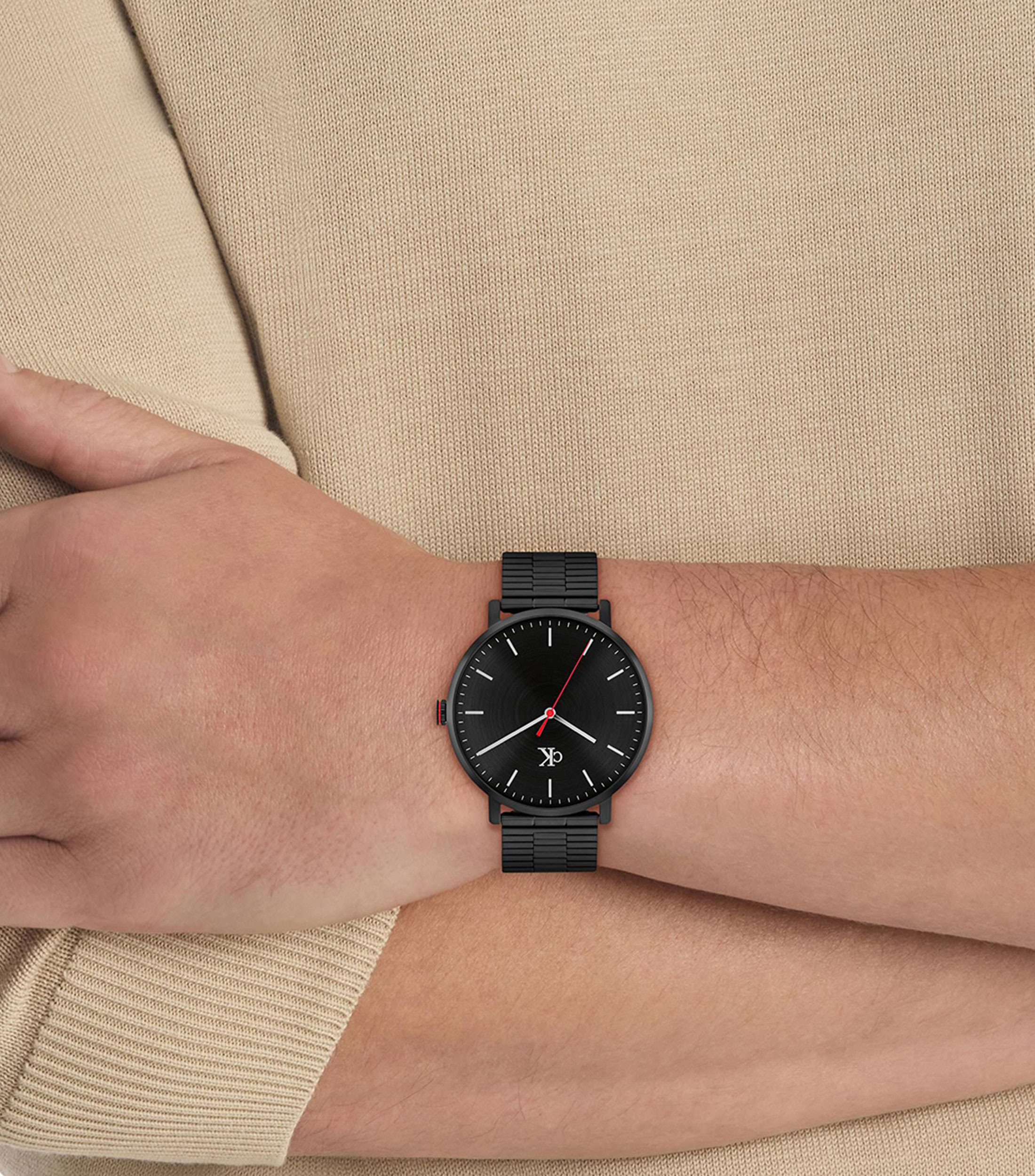 Reloj para hombre Real casual, negro
