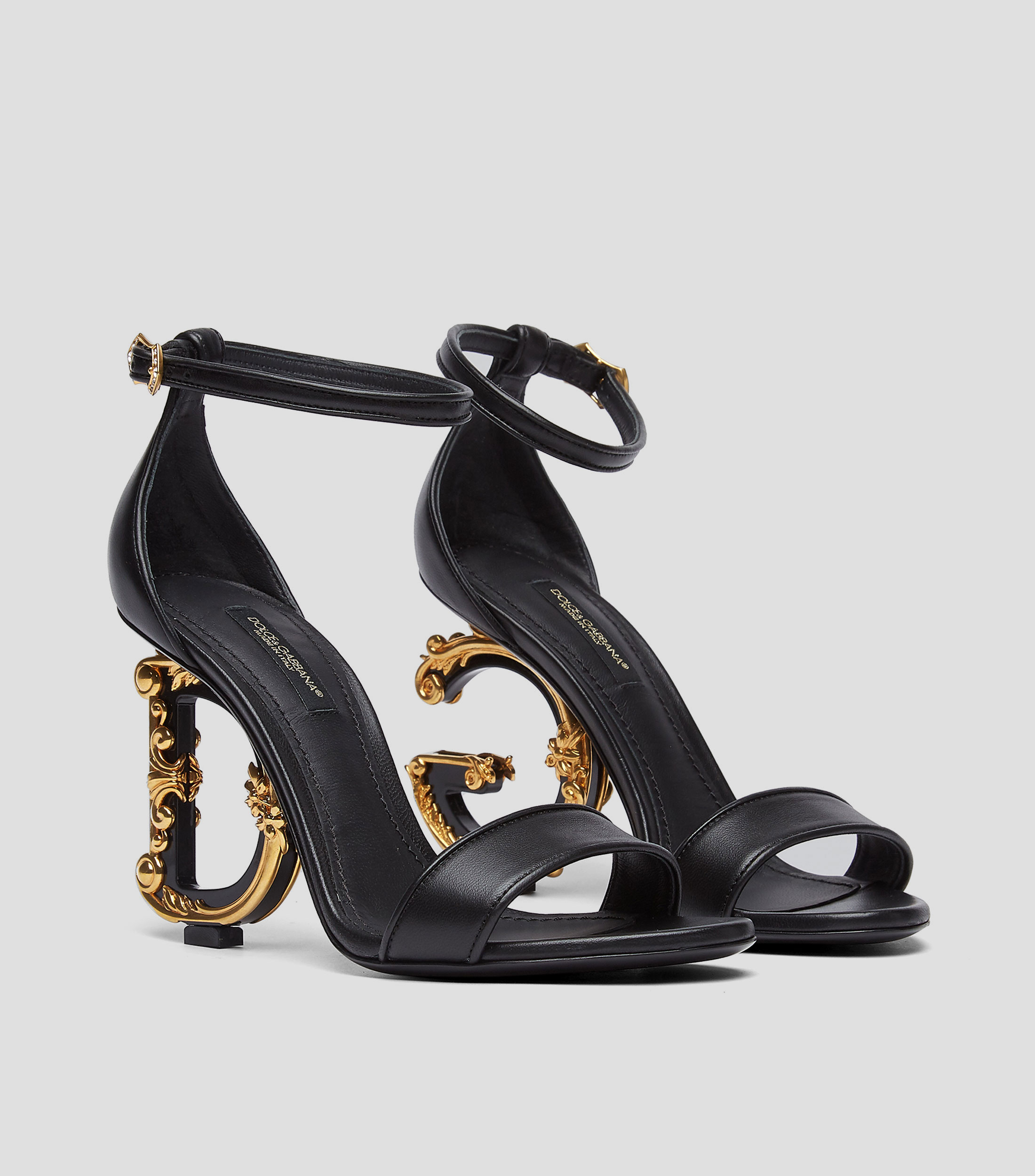 Sandalias con tacón medio delgado Mujer