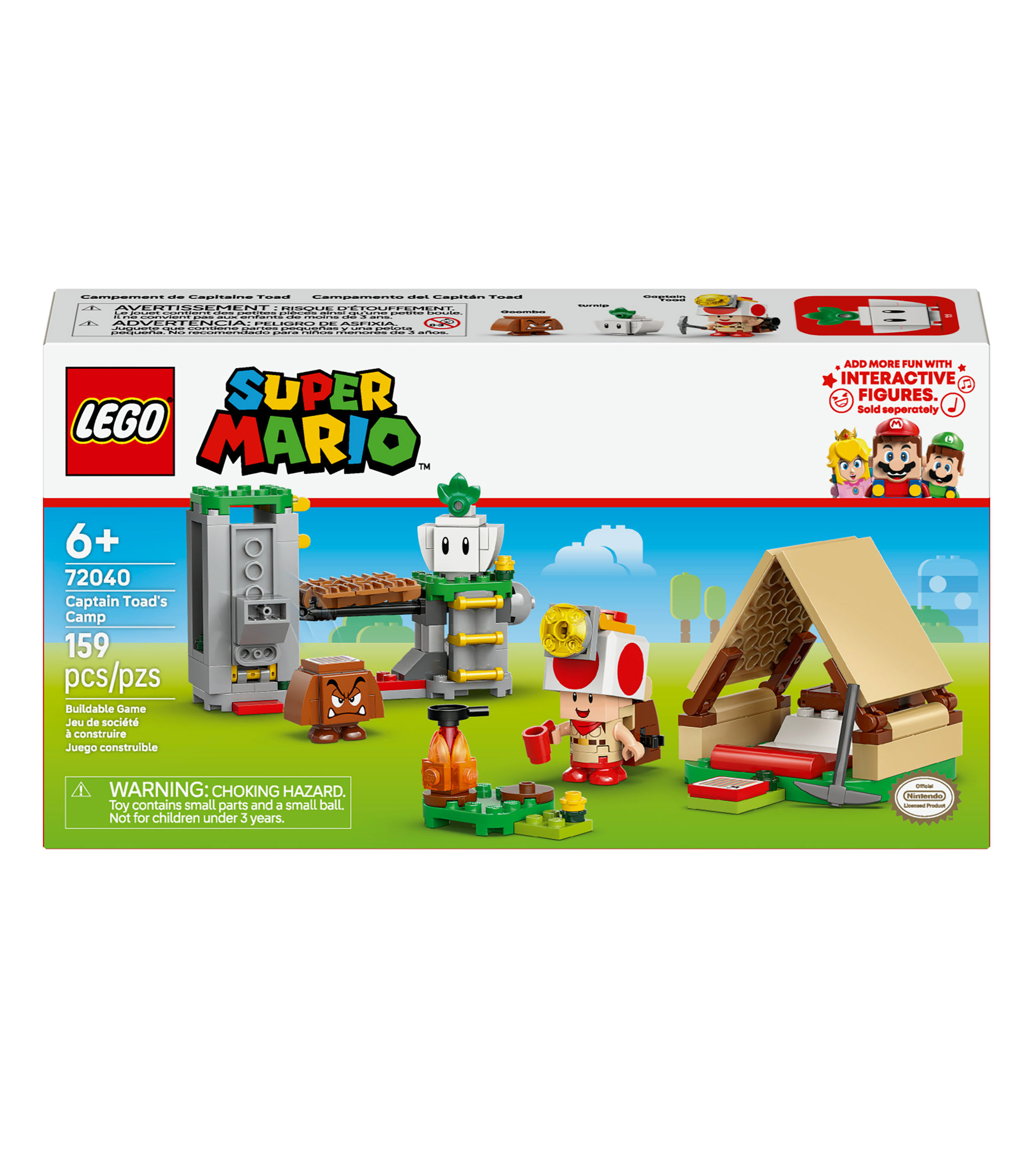 Lego Super Mario Campamento del Capitán Toad Juguete 72040
