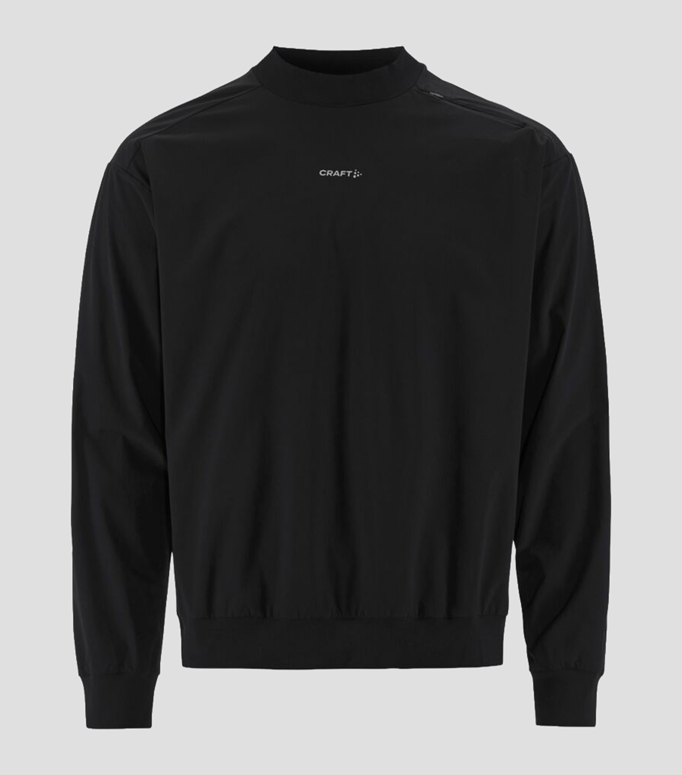 Playera para correr cuello redondo manga larga lisa Hombre