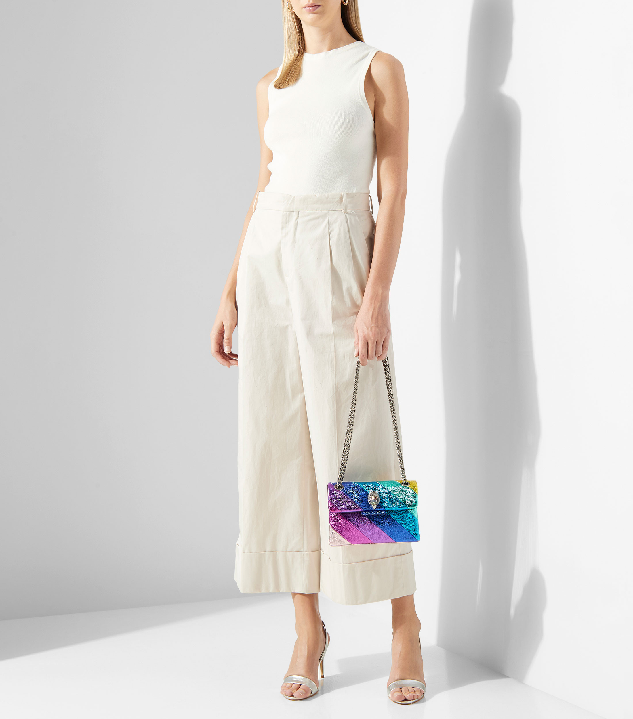 Bolsa mini Shoulder multicolor en piel Mujer
