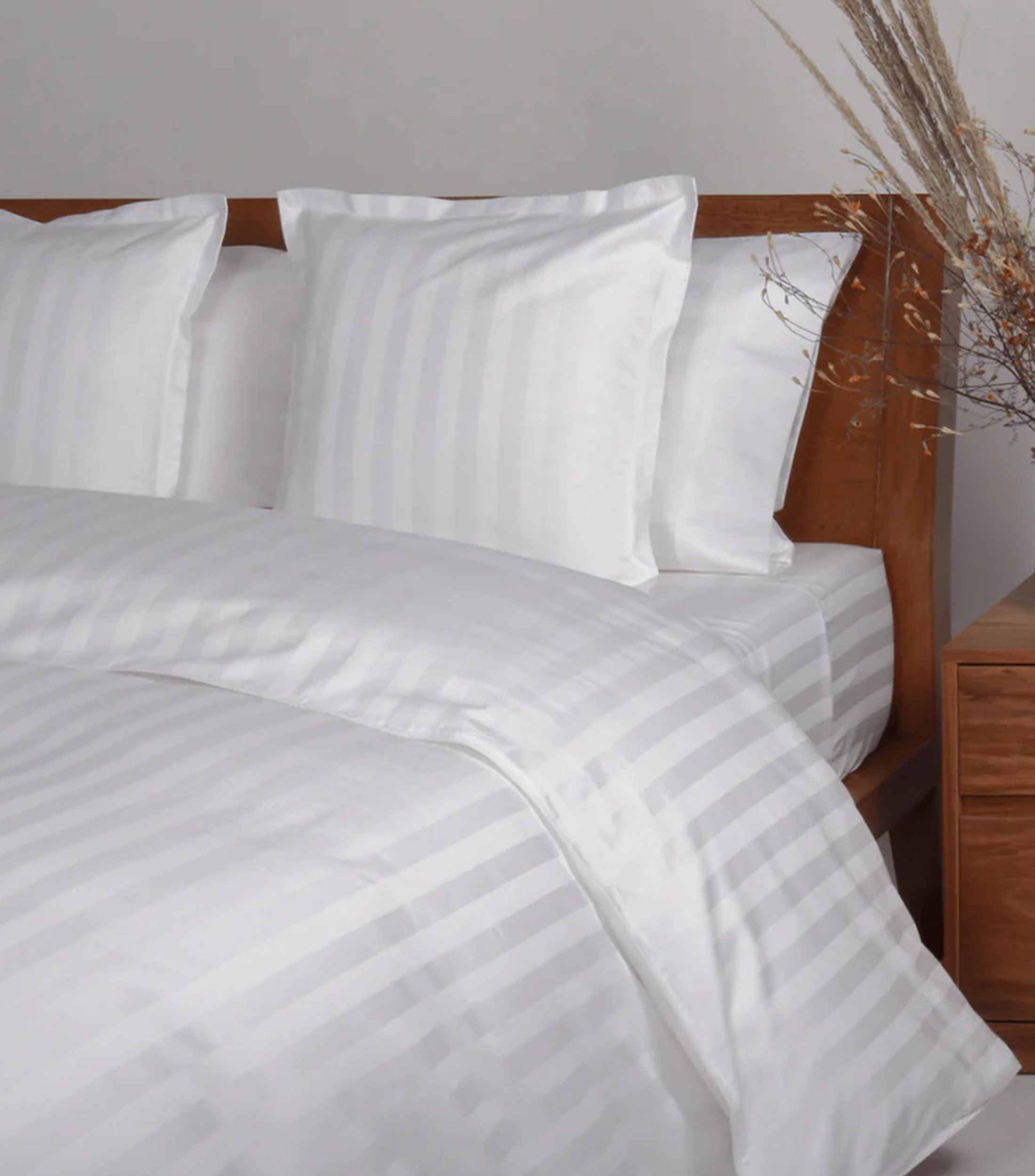 Juego de Funda para Duvet Individual en algodon premium Glaciar, blanco
