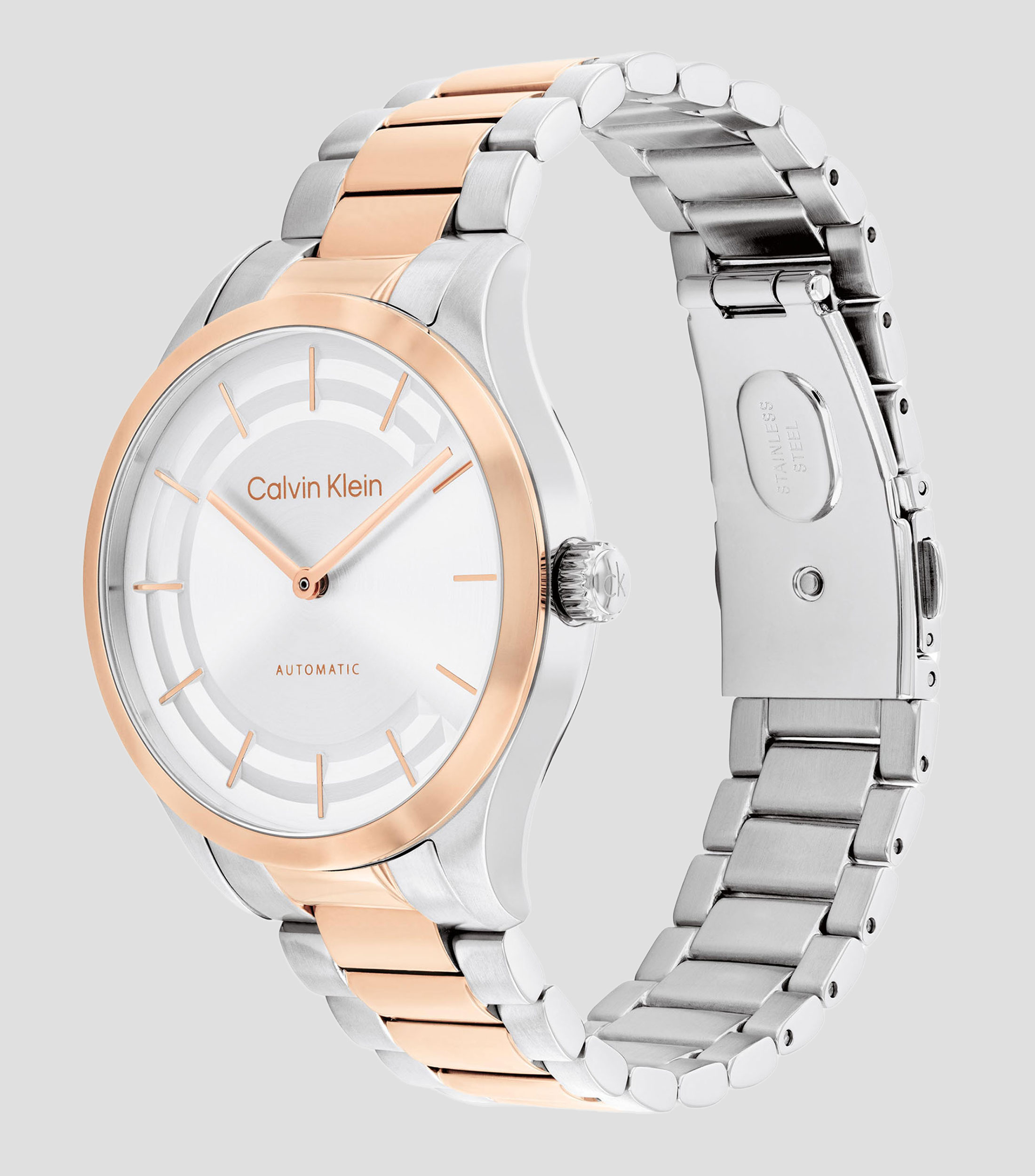 Reloj para Mujer CK Iconic Automatic, Casual, Plateado, Dorado