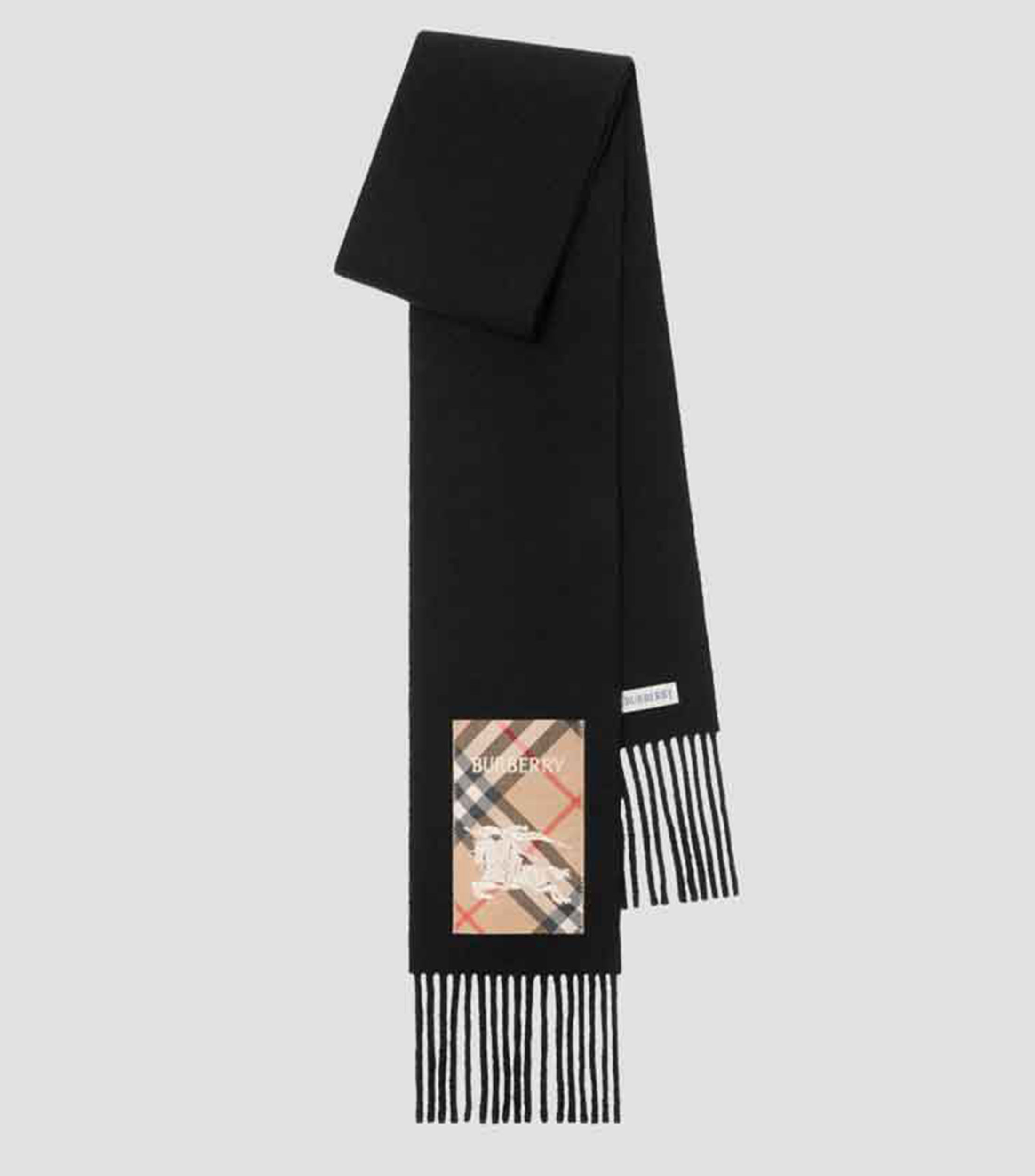 Bufanda negra lisa Unisex