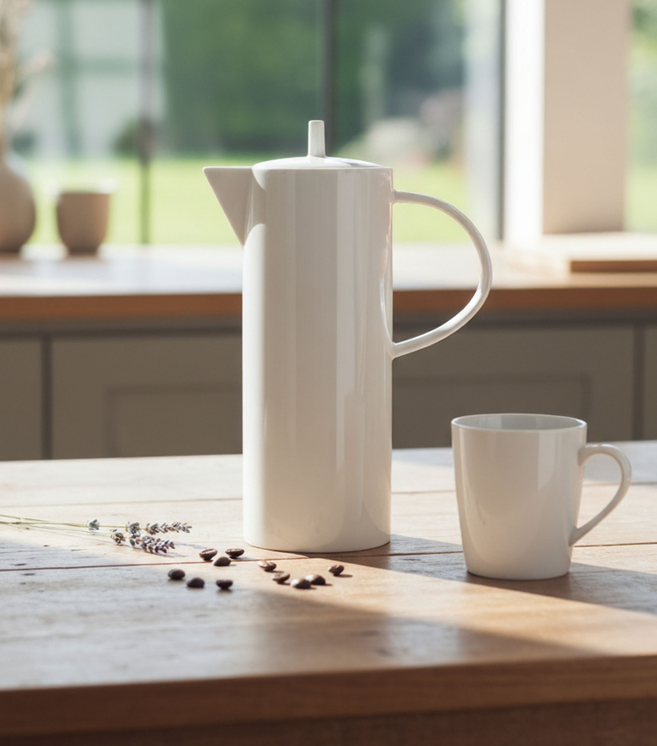 Cafetera Crown White Blanco