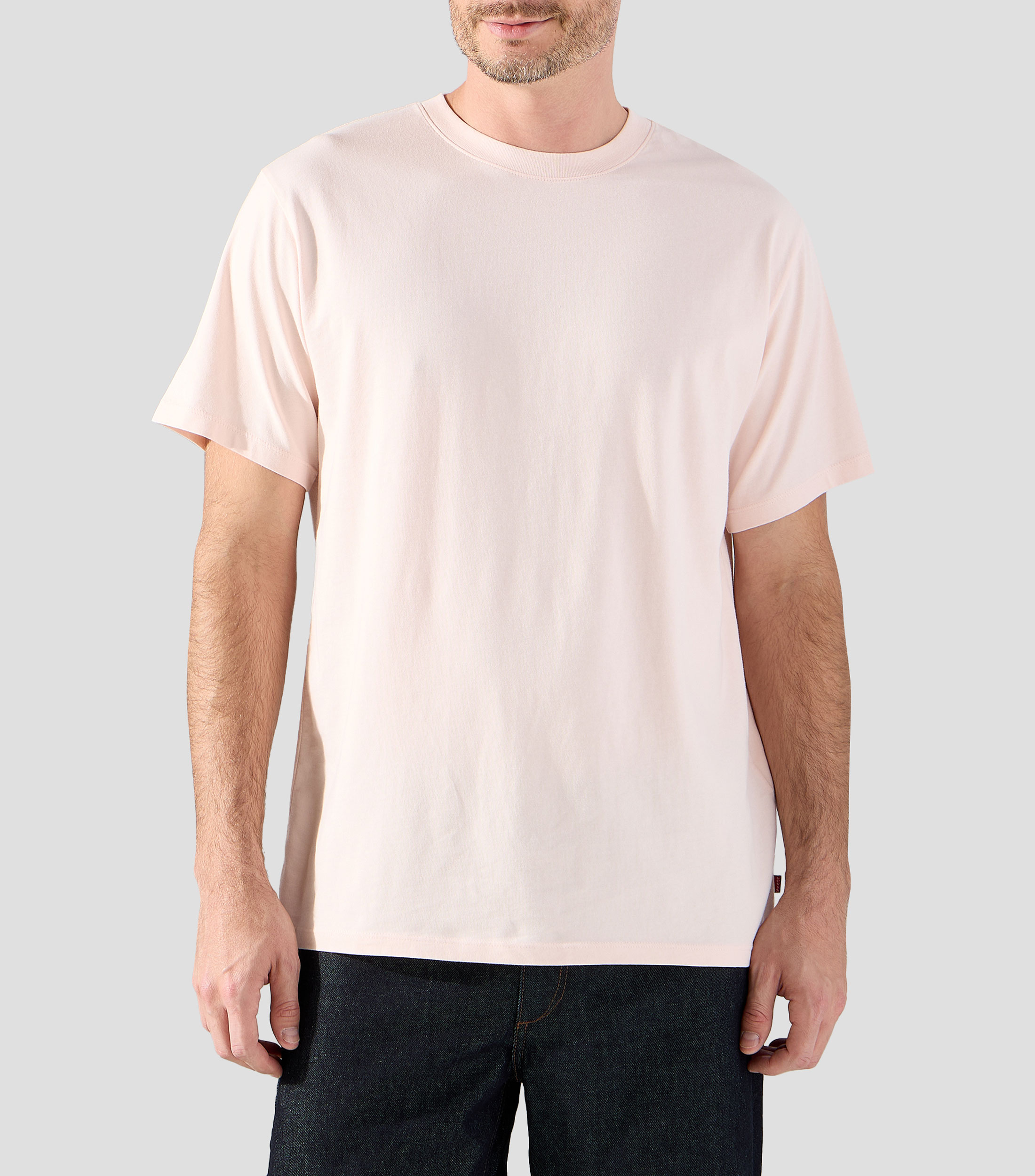 Playera cuello redondo manga corta lisa Hombre