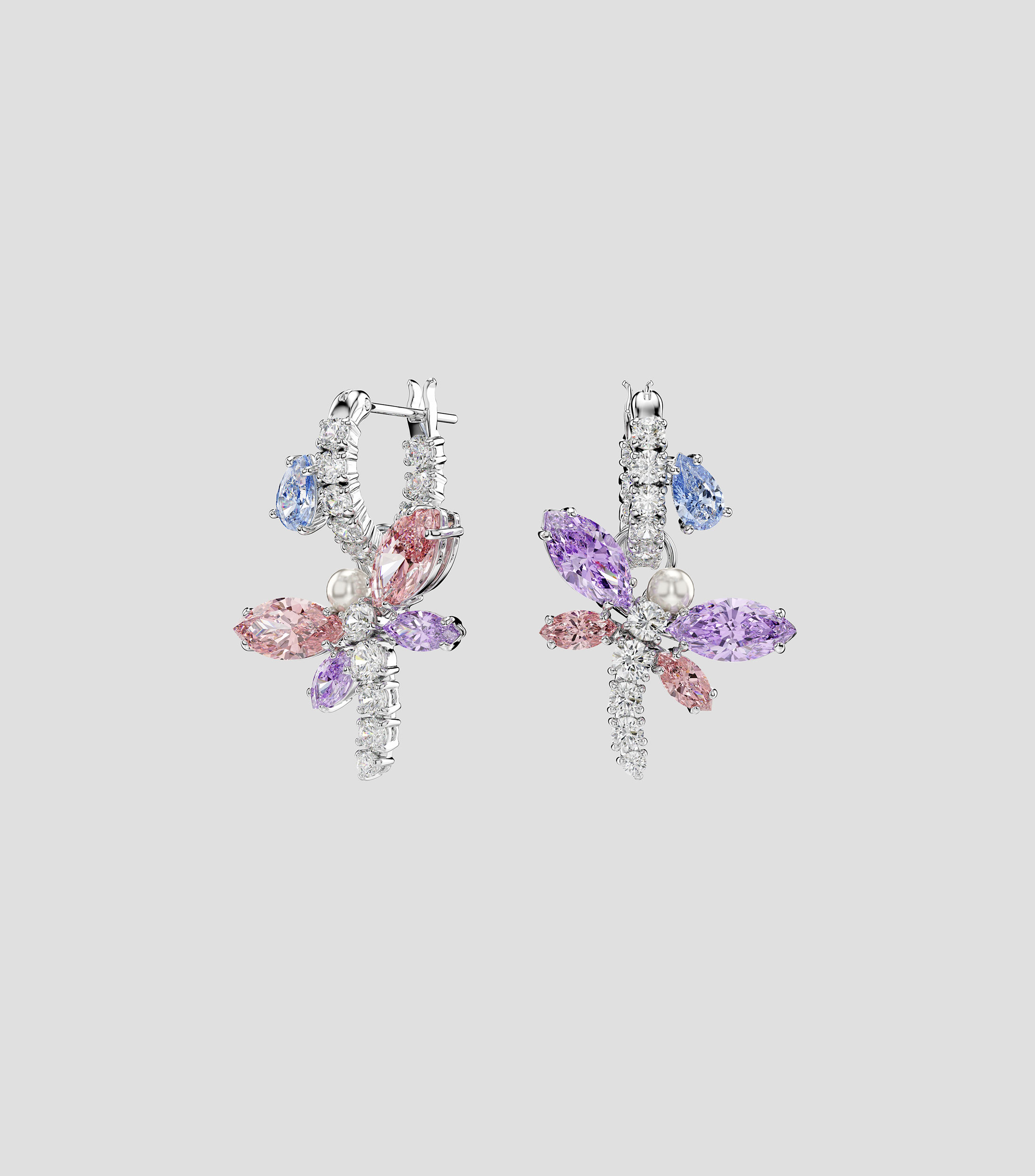 Aretes Ariana Grande x Swarovski libélulas con zirconias Capsule Mujer