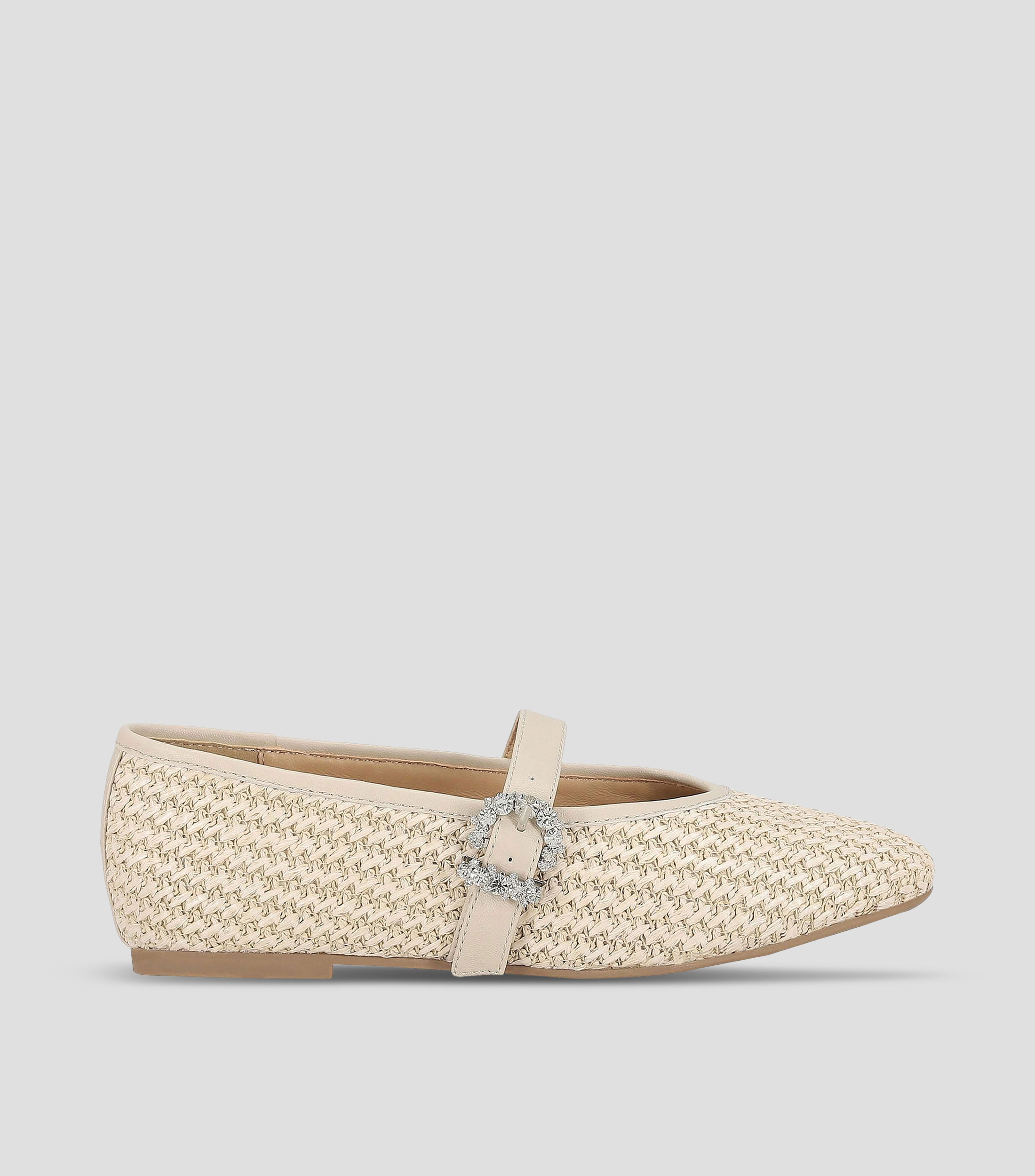 Flats con tacón media luna Mujer