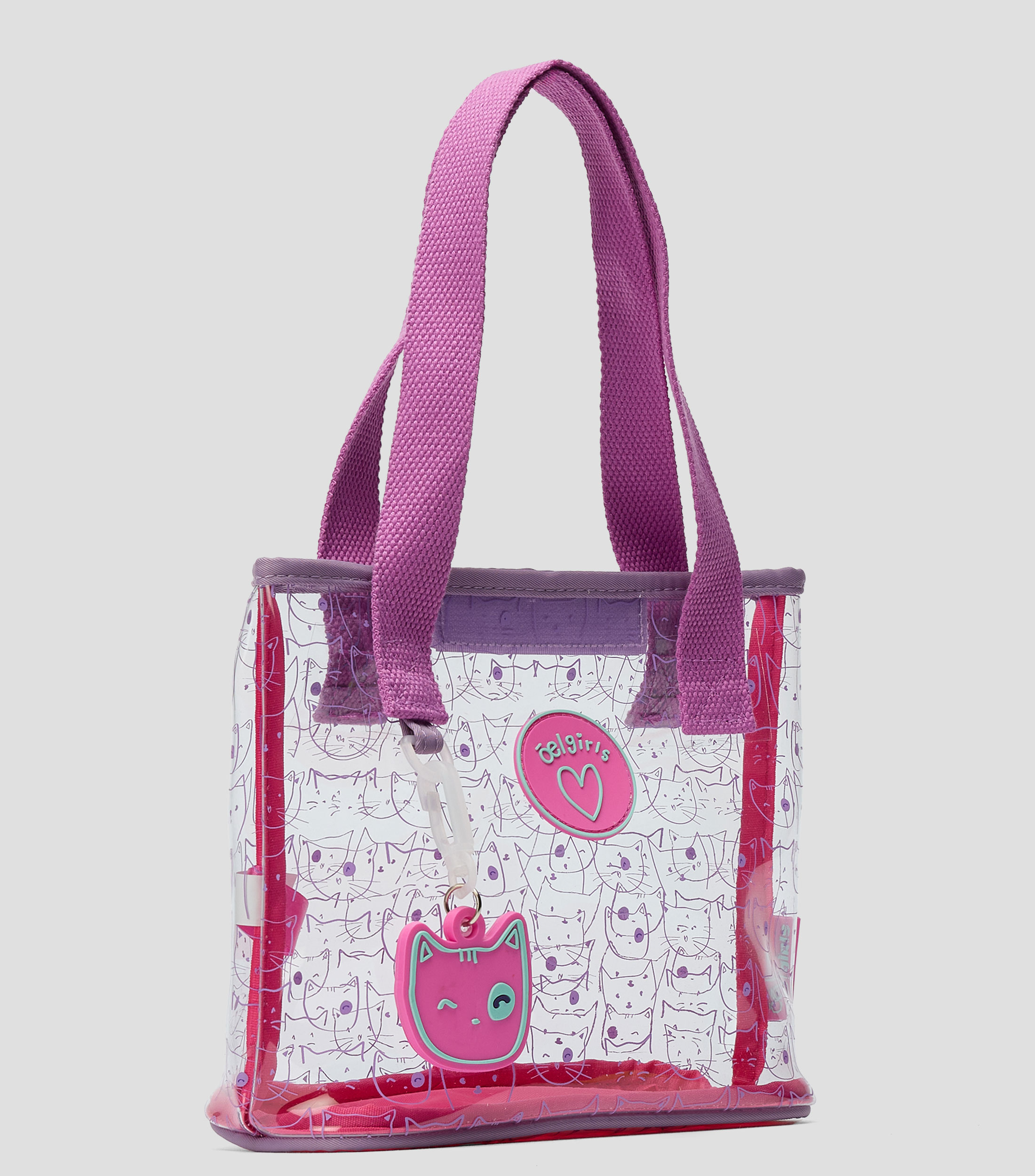 Bolsa tote rosa estampada Niña
