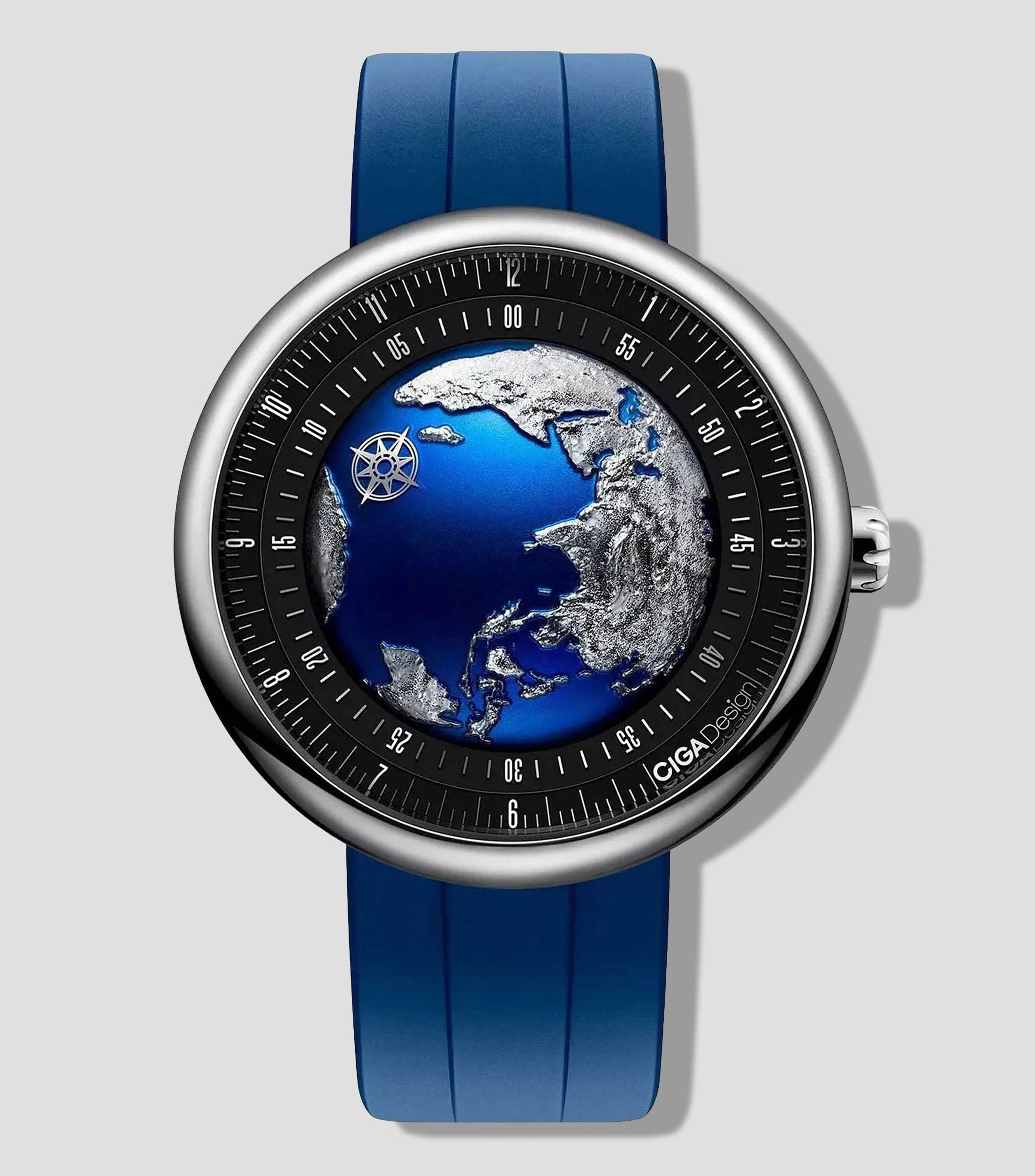 Reloj para hombre U Series Blue Planet II Casual Plateado