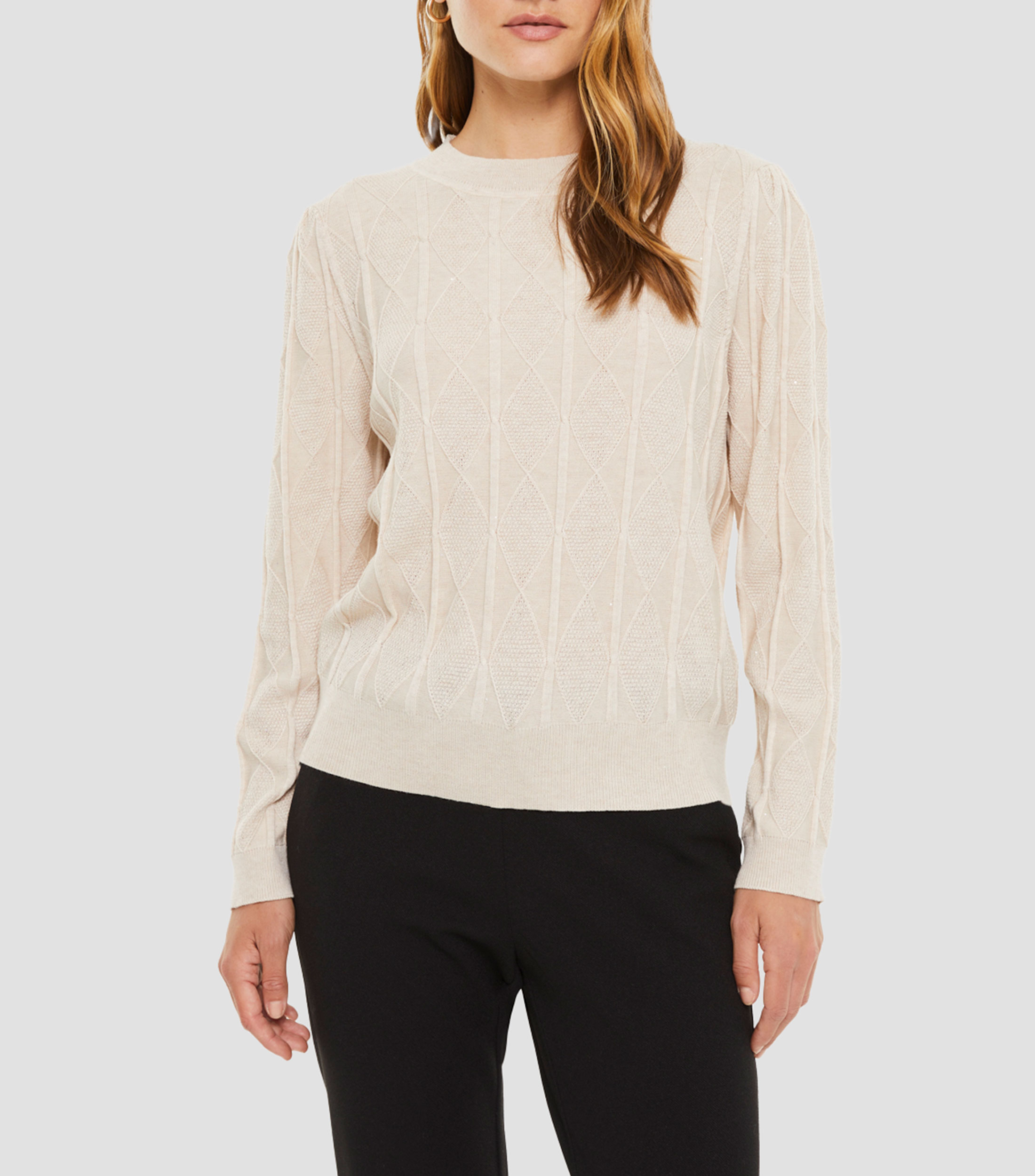 Suéter cuello redondo Mujer