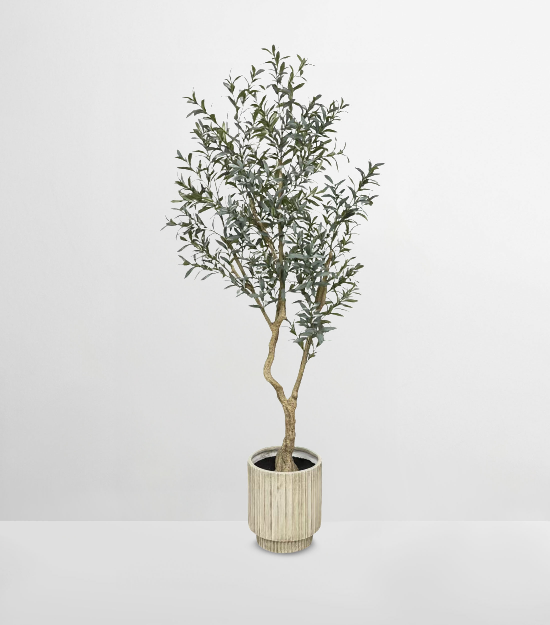 Árbol de olivo en maceta, Artificial