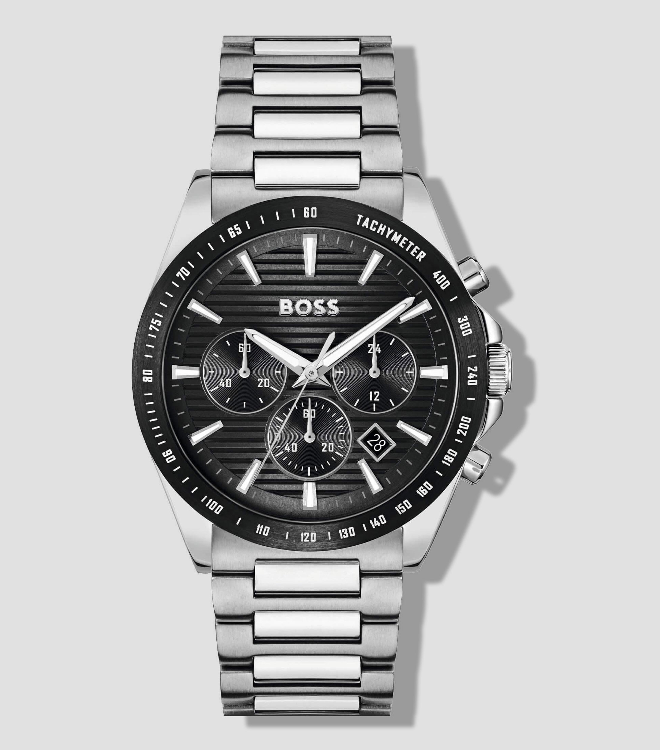 Reloj para Hombre Strike casual plateado, negro