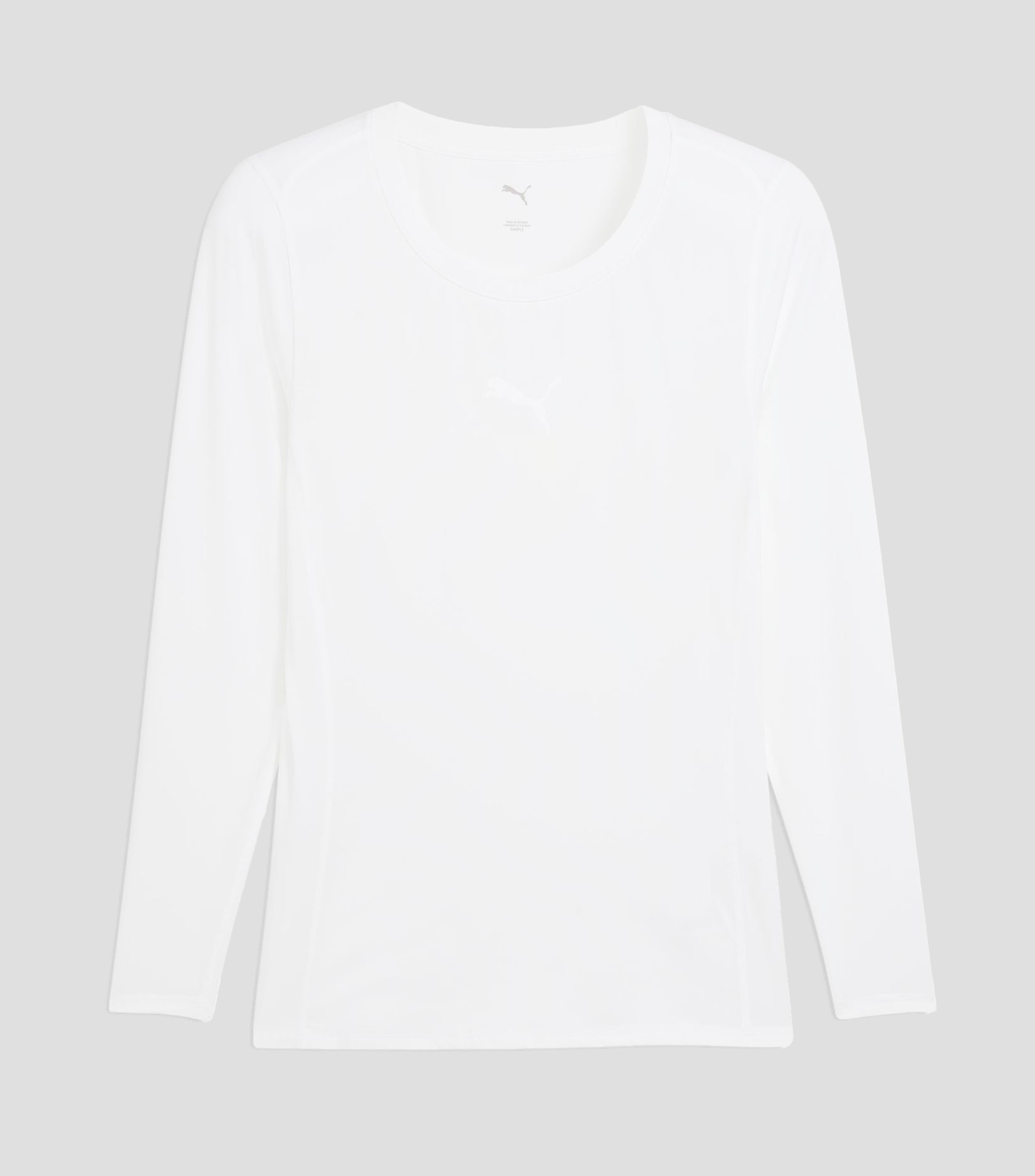 Playera de entrenamiento cuello redondo manga larga estampada Hombre