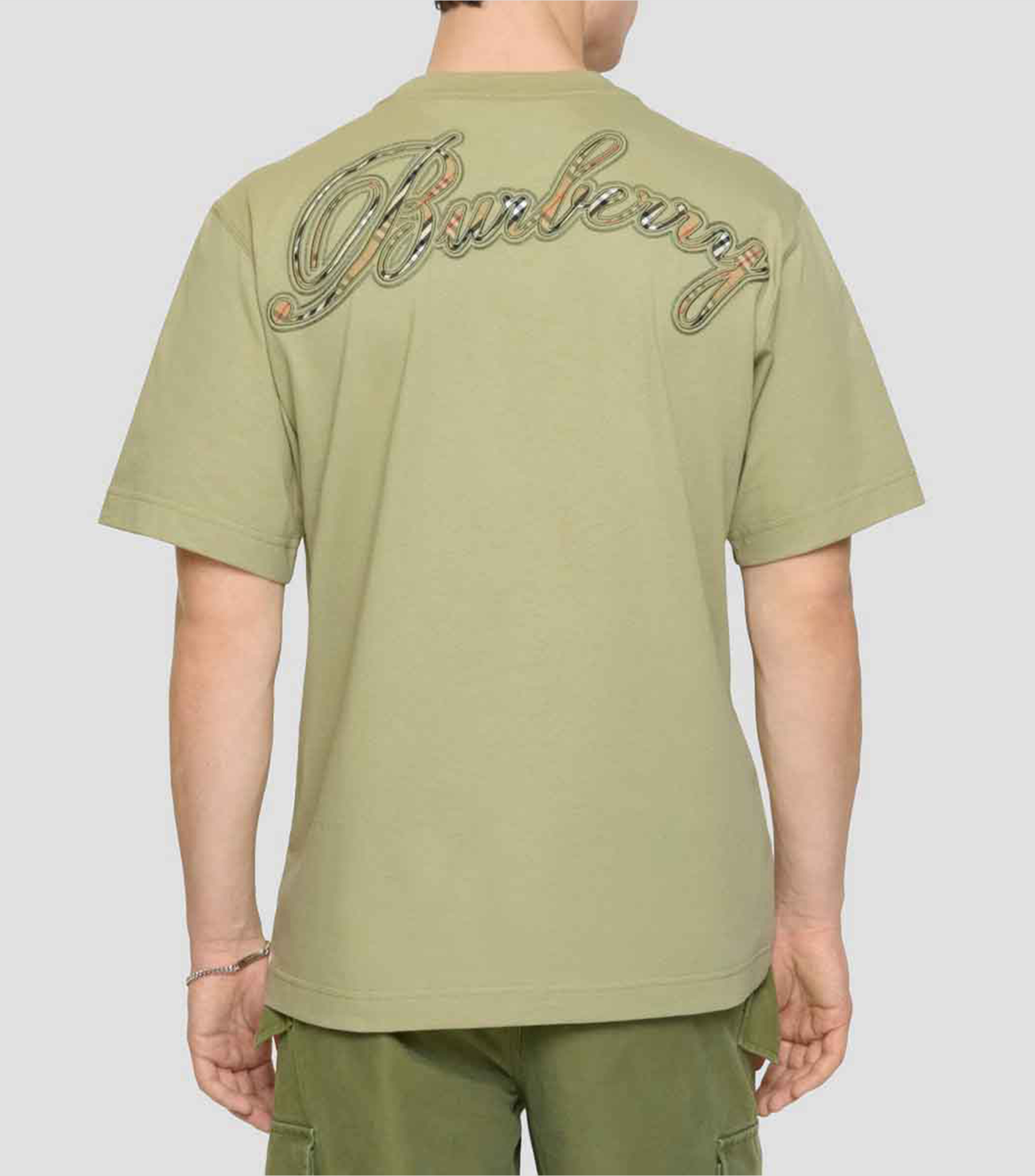 Playera cuello redondo manga corta lisa Hombre