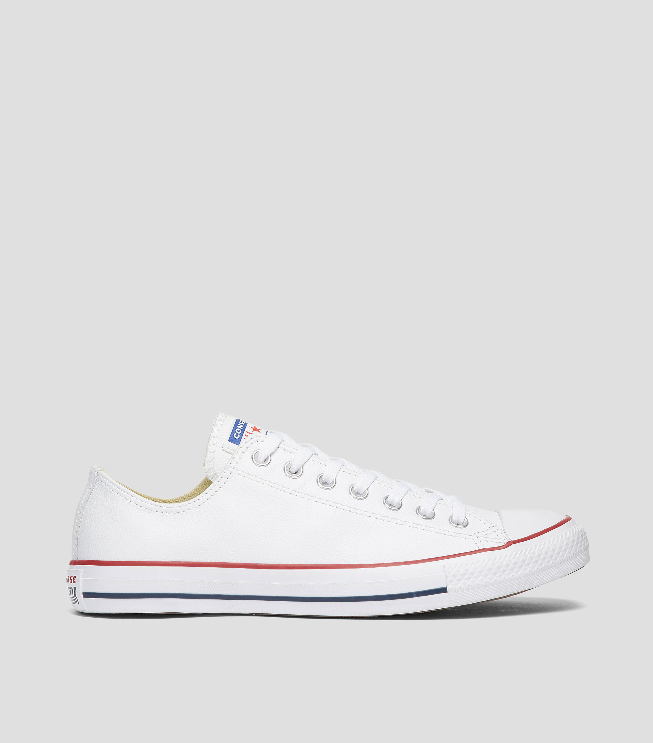 Tenis casuales en piel blanca Hombre