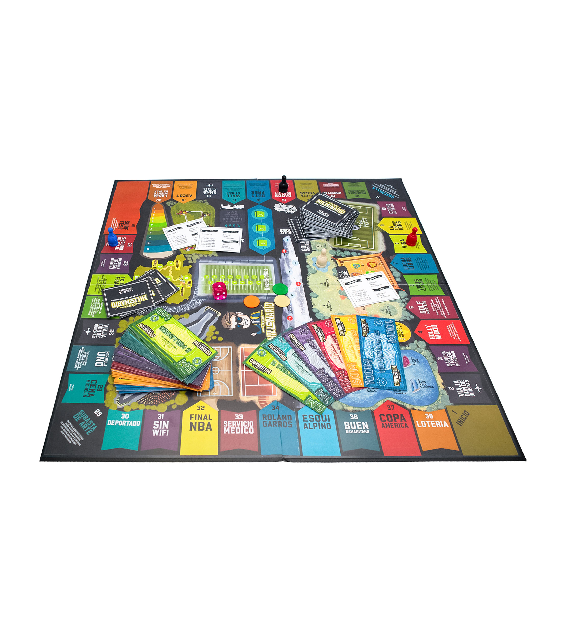 Juego de mesa en Familia Viajero Millonario