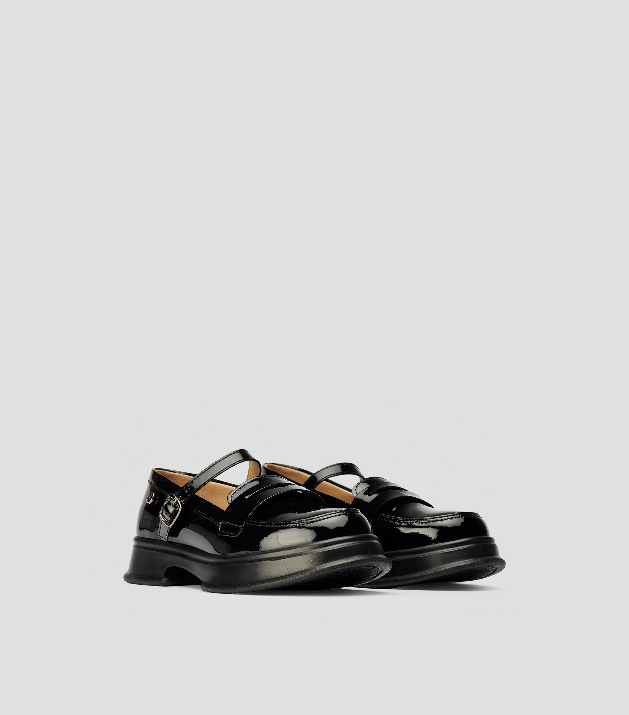 Zapatos Escolares con tacón bajo ancho Niña
