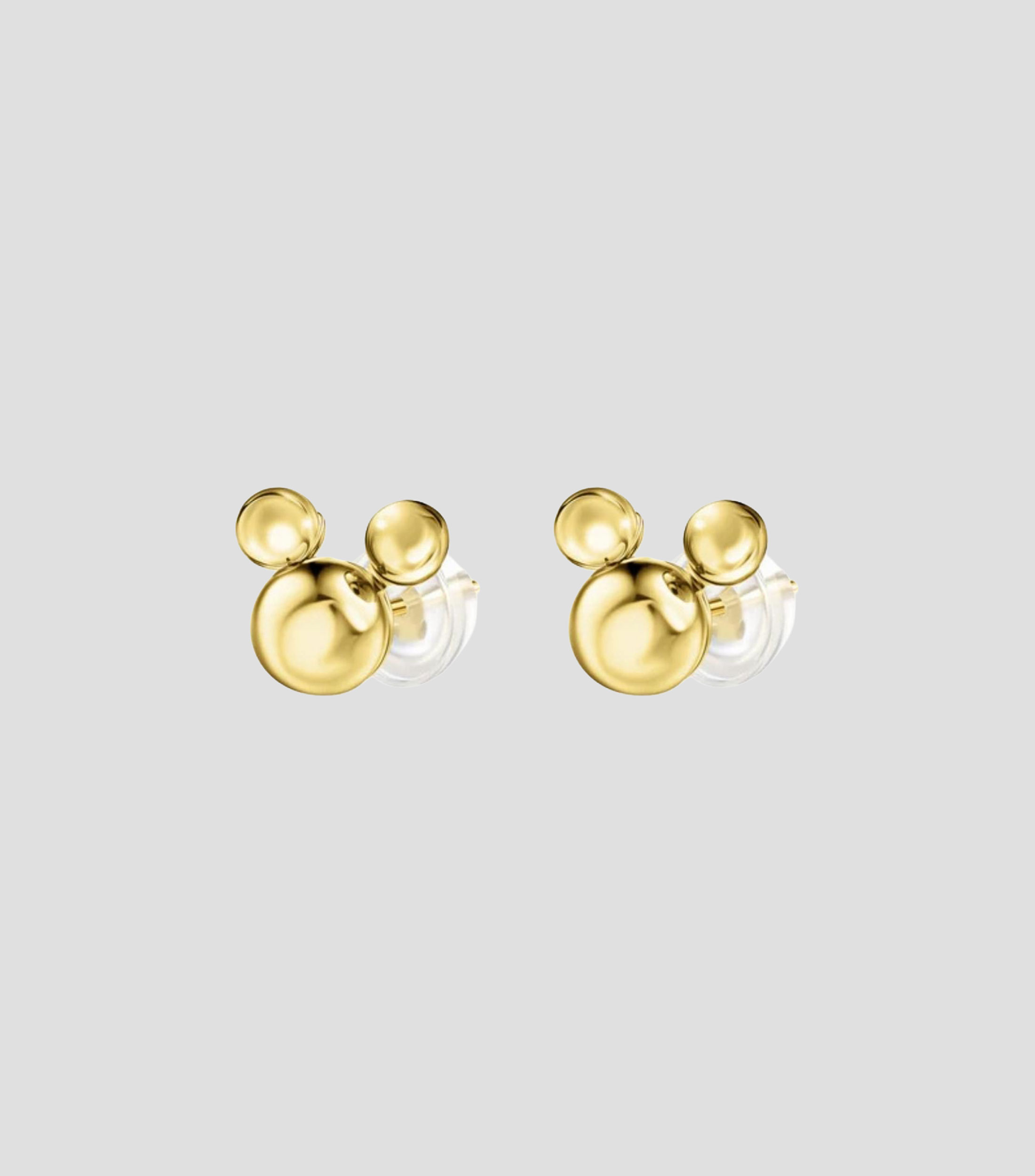 Aretes en Oro de 14 Kilates Mickey Niña