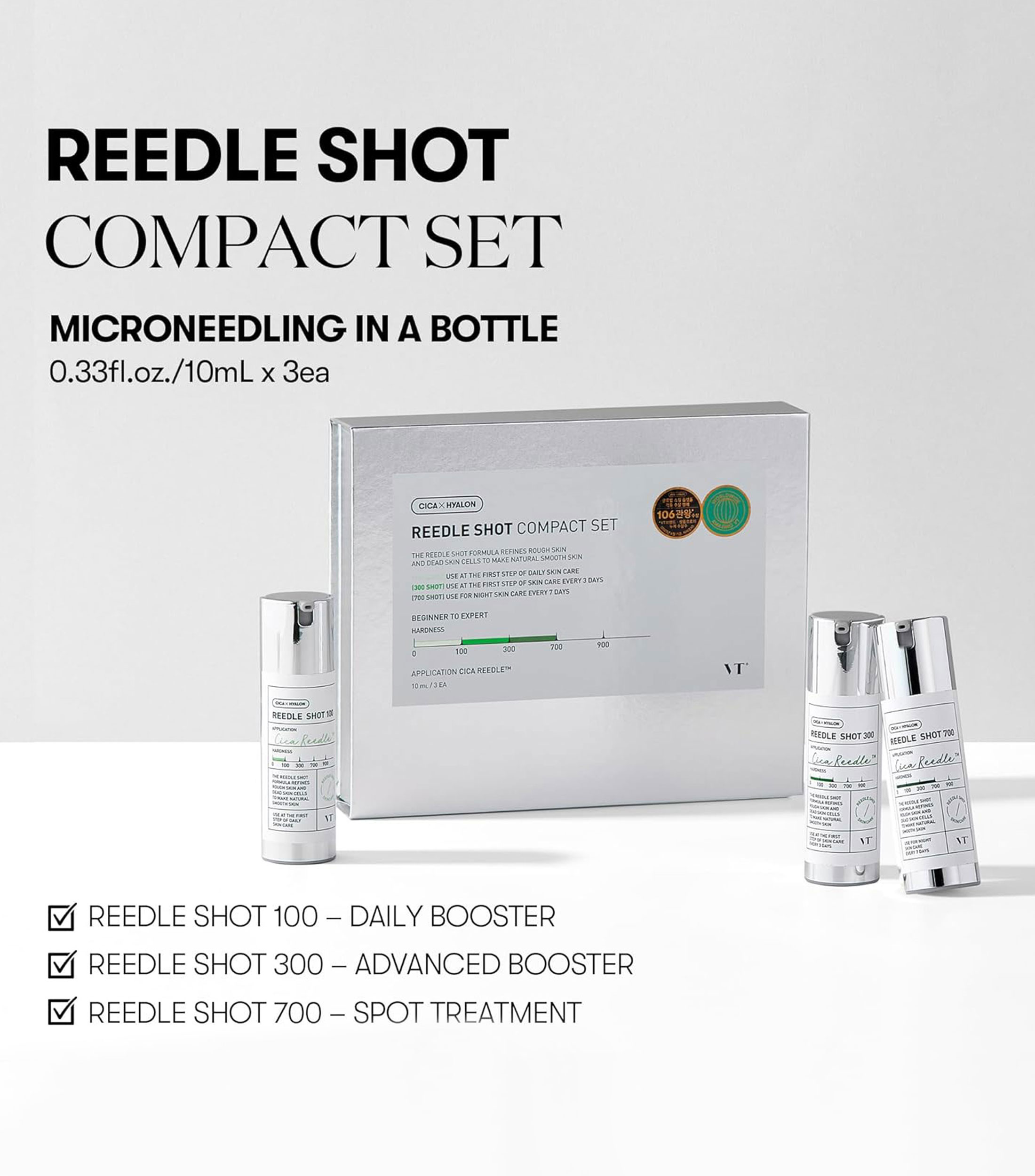 Set de viaje Tratamiento facial Reedle Shot Compact, 10 ml