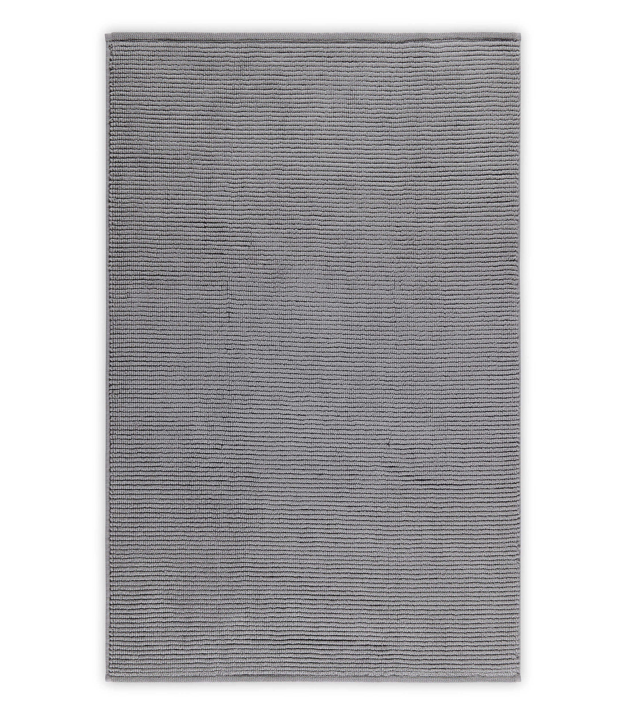 Tapete de Bano Slim Ribbed Gris rectangular