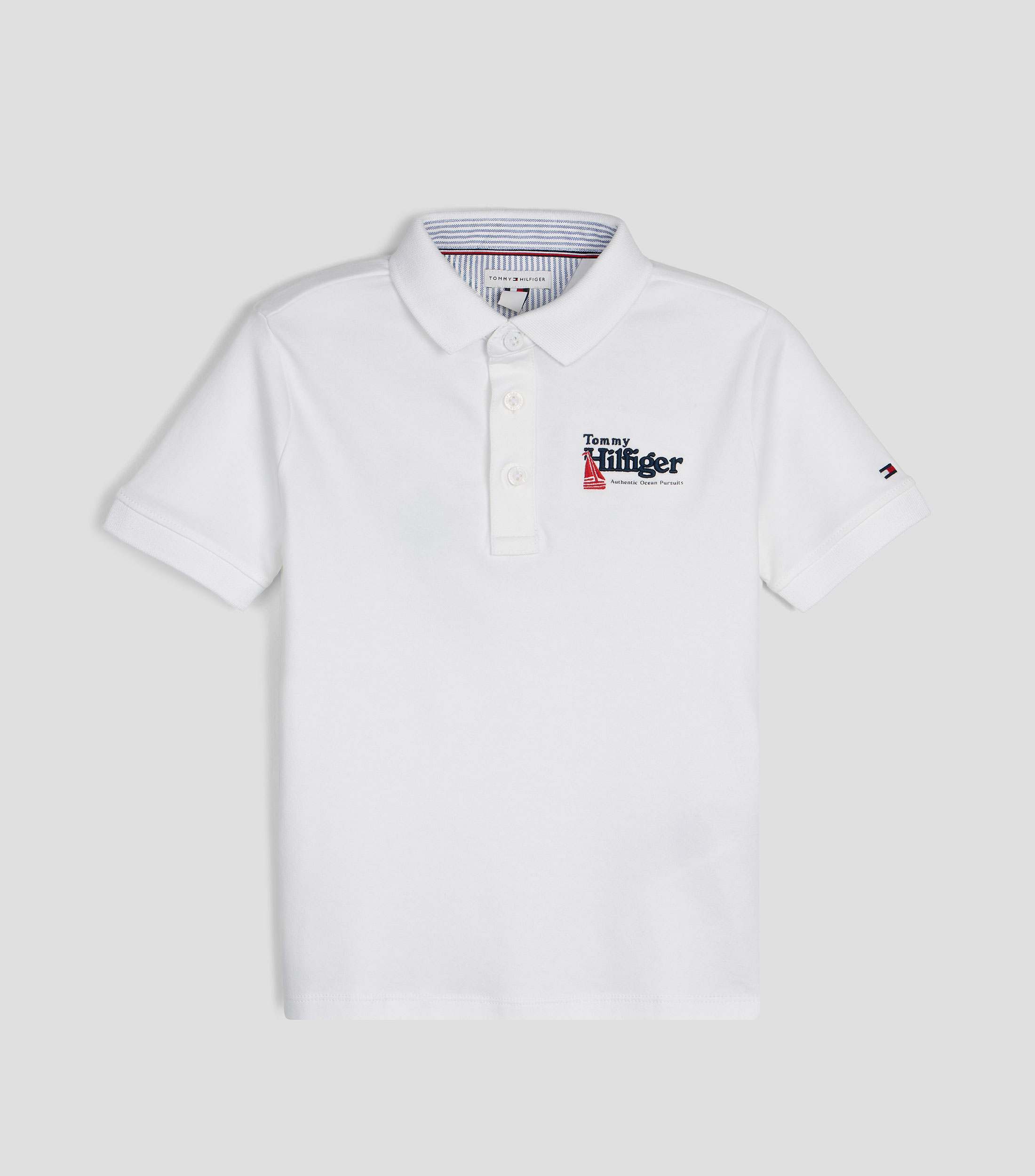 Playera tipo polo manga corta lisa Niño