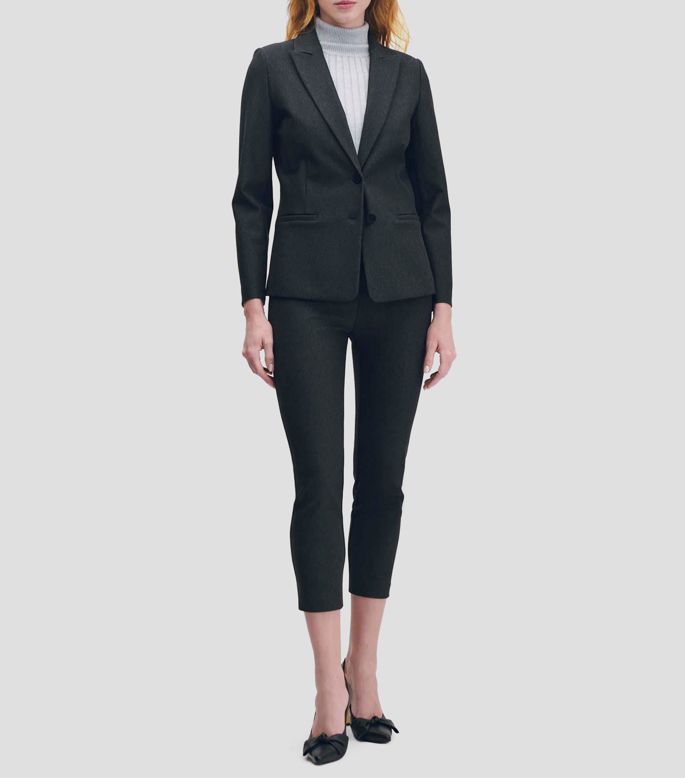 Blazer De Punto Solapa De Pico Corte Francés Mujer