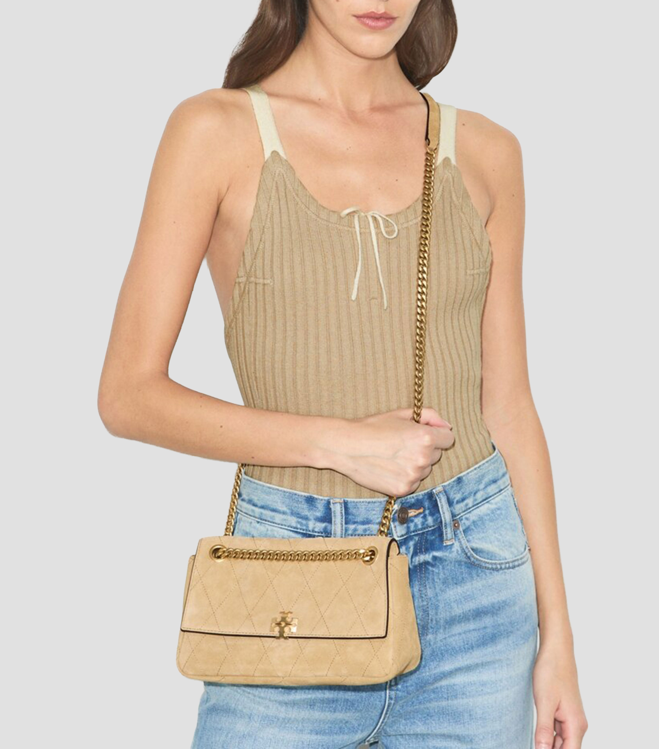Bolsa en piel Crossbody Sólido