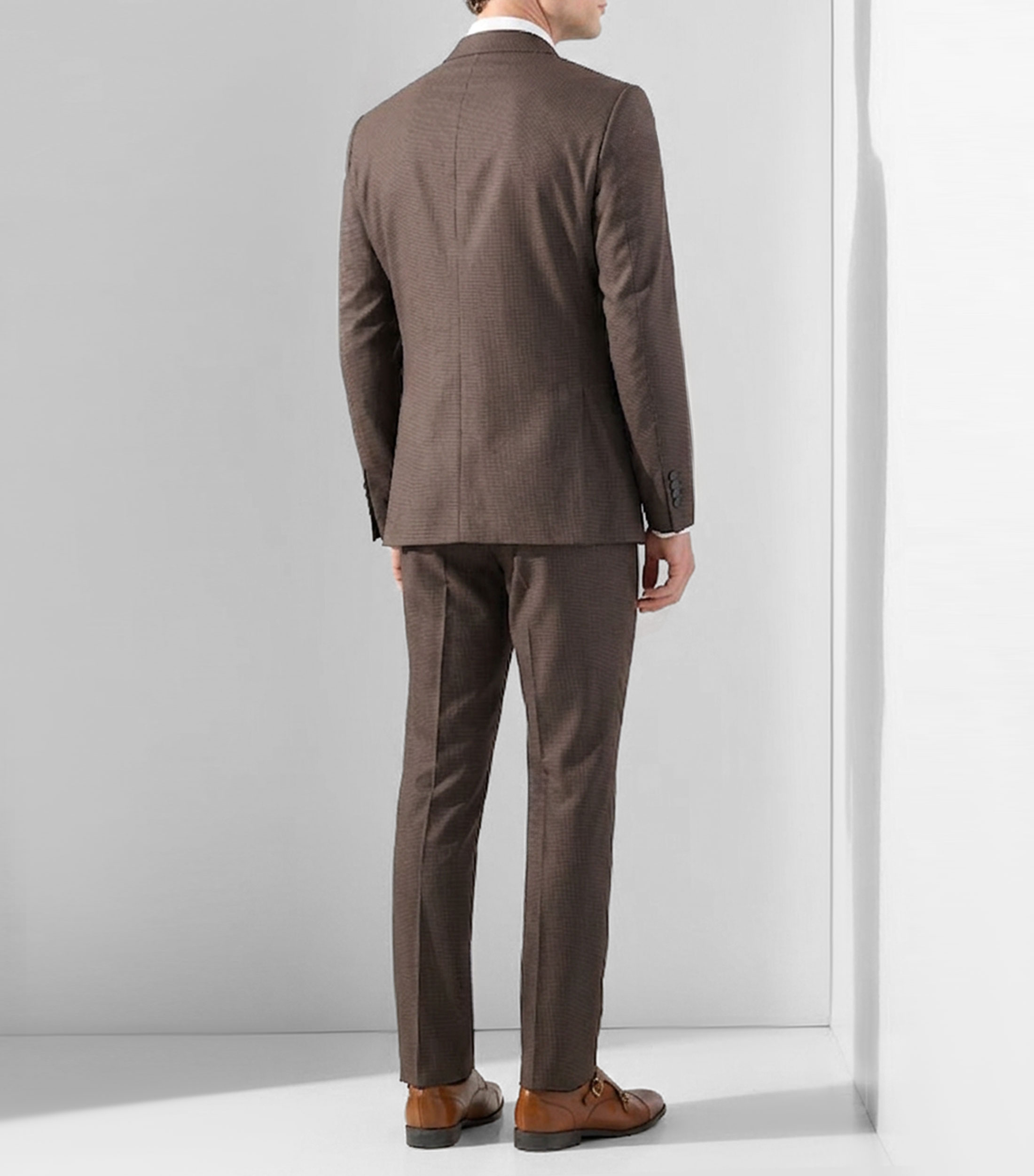 Traje de corte regular microdiseño Hombre