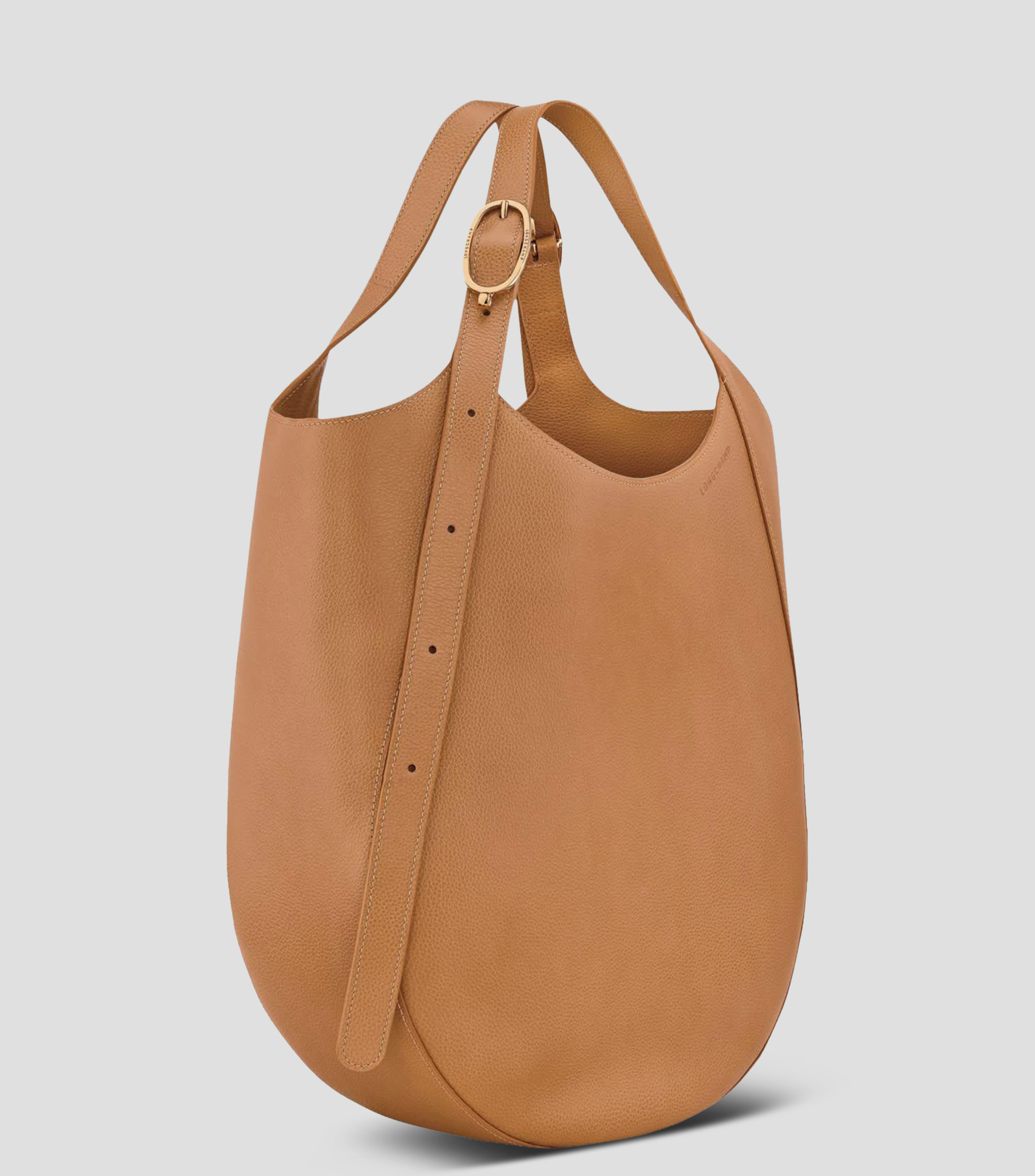 Bolsa shoulder lisa con detalle texturizado Mujer