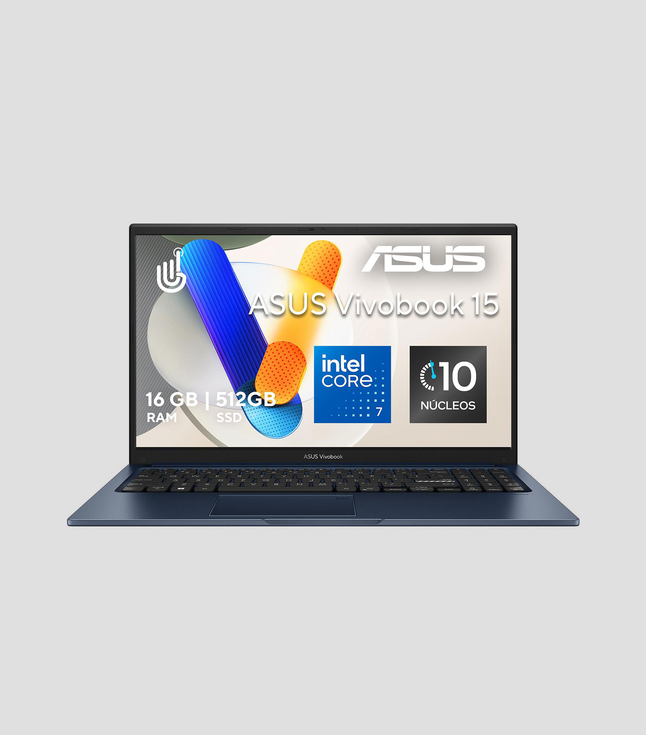 Laptop Vivobook 15, 15.6", Intel Core 7, 16 GB RAM, 512 GB SSD